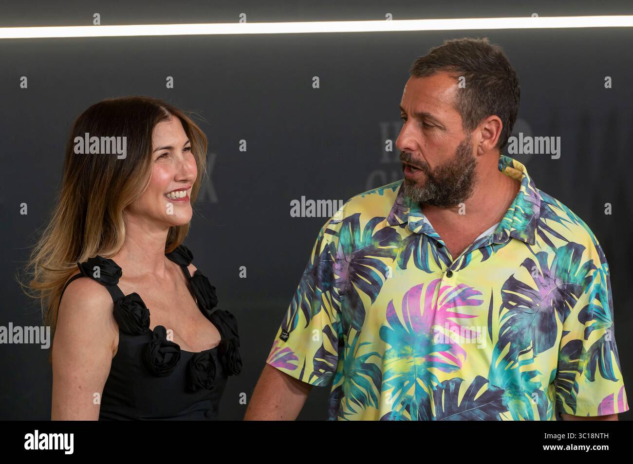 (L-R) Jackie Sandler and Adam Sandler attend Netflix's "Happy Gilmore 2