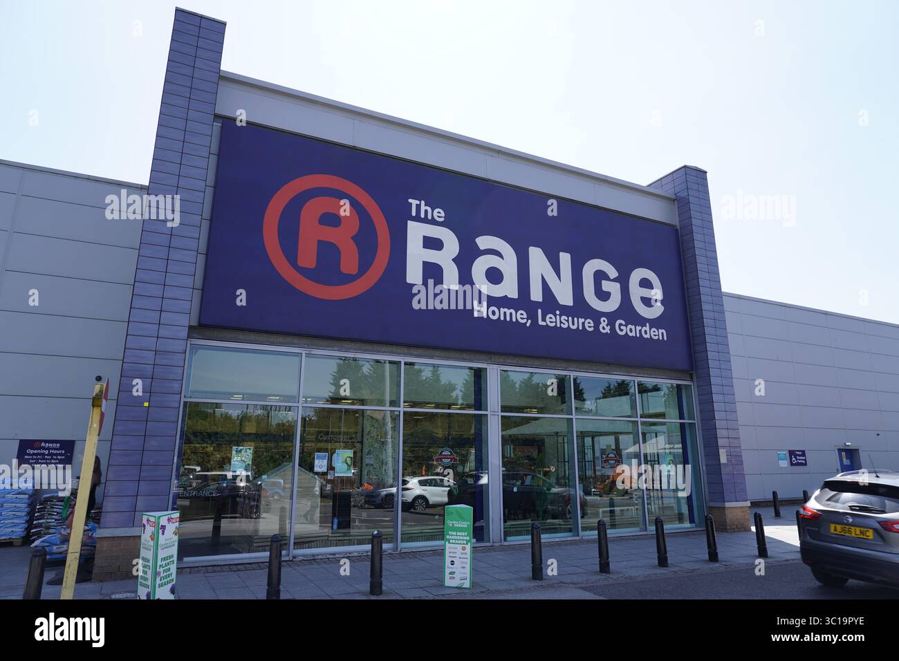 The range store home, leisure and garden. Corporate logo signs in ...