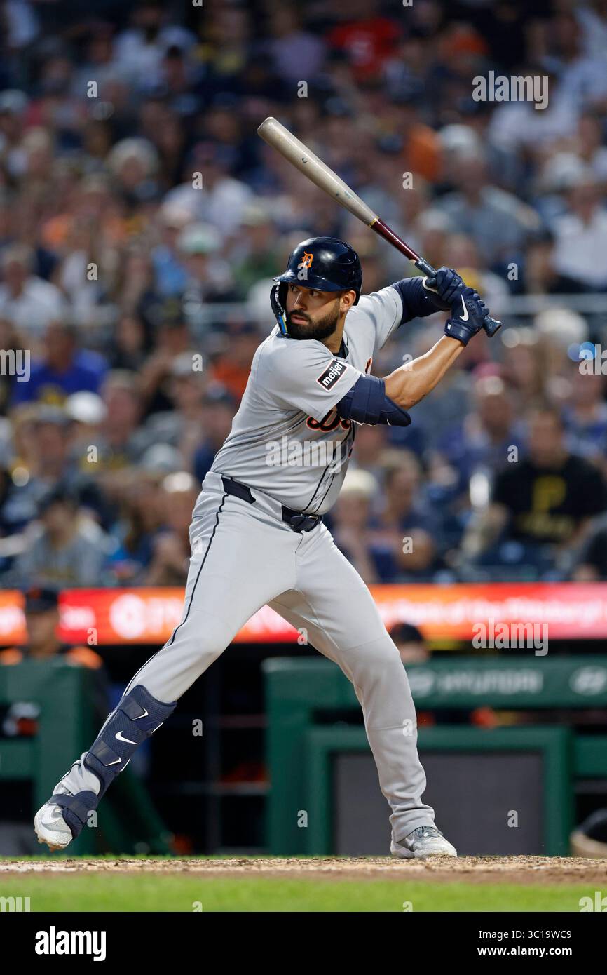 PITTSBURGH, PA - JULY 21: Riley Greene #31 of the Detroit Tigers bats ...