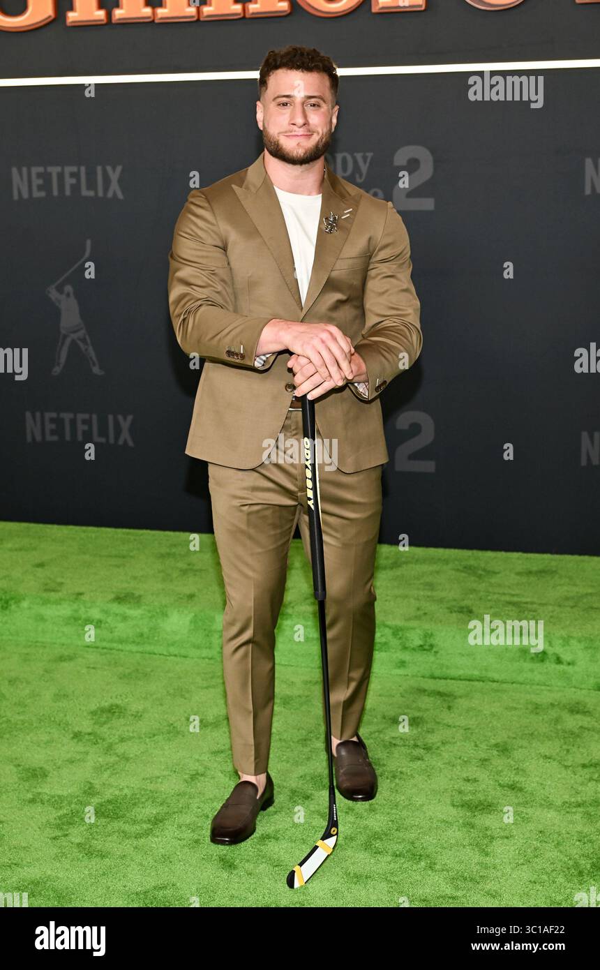 Maxwell Jacob Friedman attends the premiere of Netflix's 