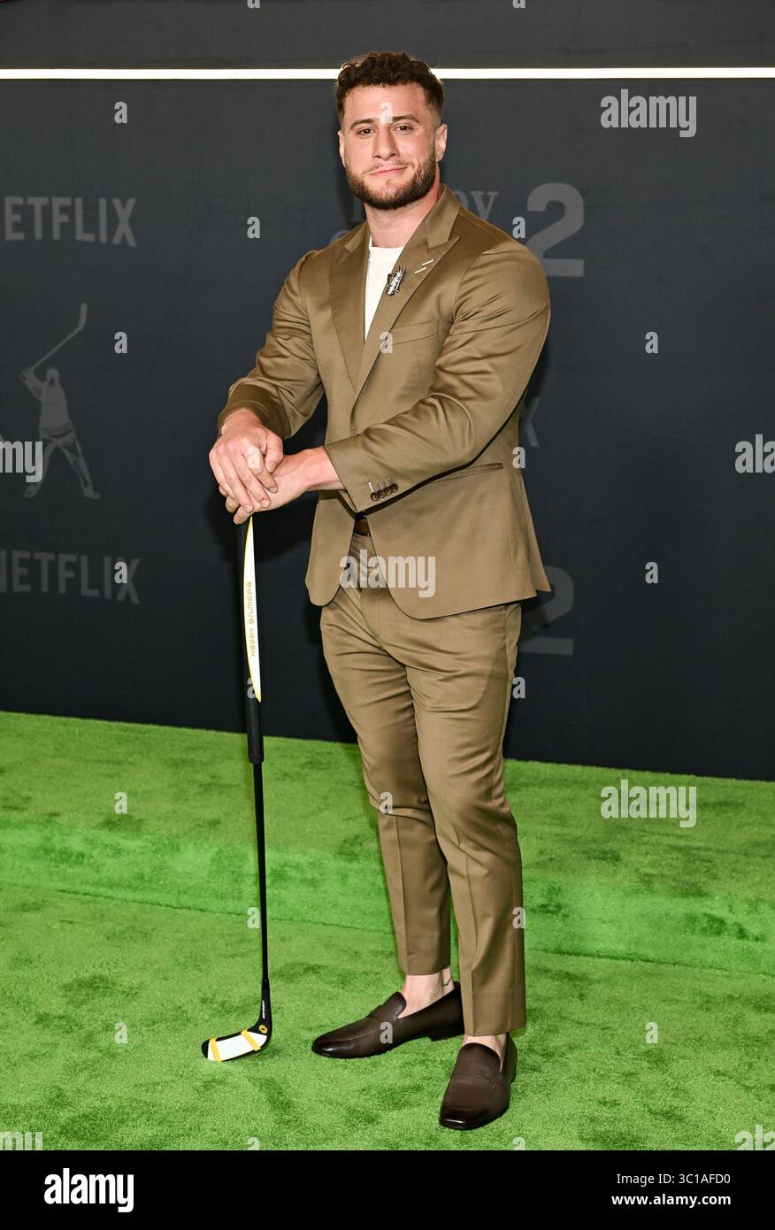 Maxwell Jacob Friedman attends the premiere of Netflix's 