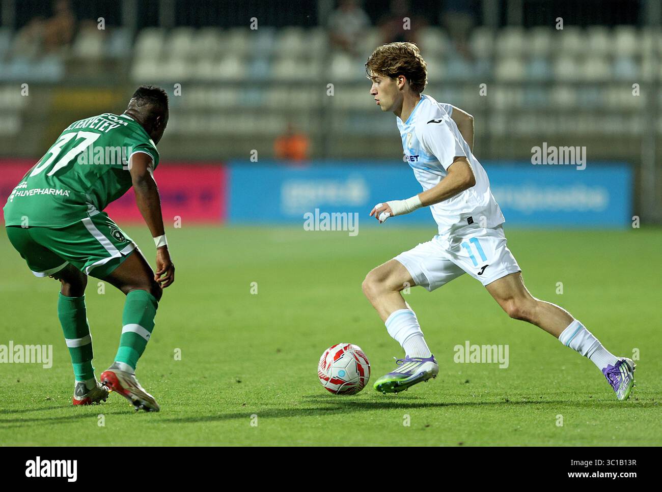 Rijeka, Croatia. 22nd July, 2025. RIJEKA, CROATIA - JULY 22: Gabriel  Rukavina of HNK Rijeka in action during the UEFA Champions League Second  Qualifying Round First Leg match between Rijeka and Ludogorets
