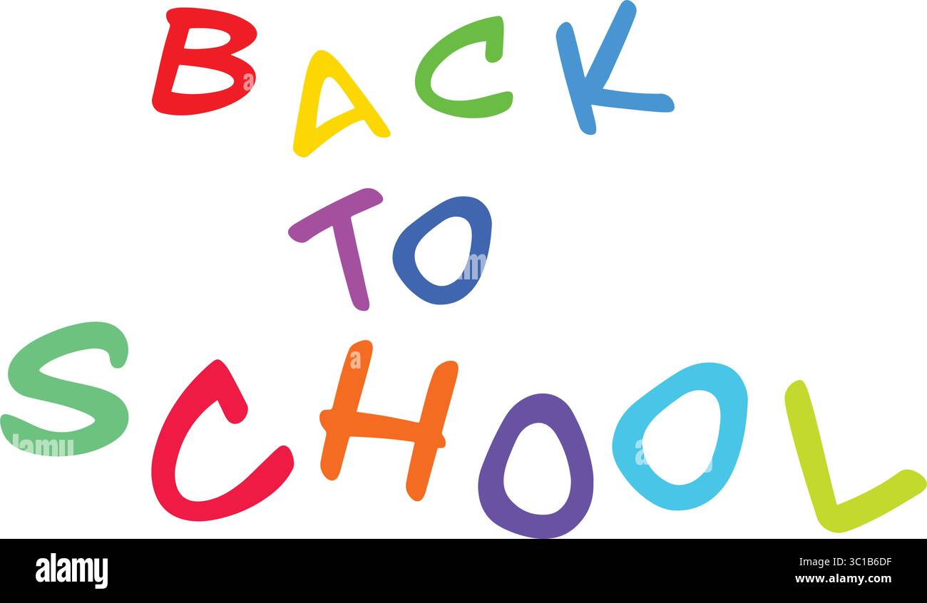 Back to school text font calligraphy hand written lettering script ...