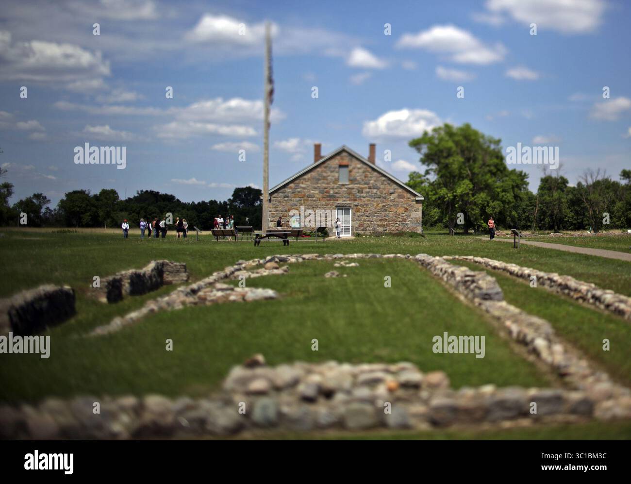Fort Ridgely Solider Aug. 20, 2012 - Fairfax, MN, U.S. - Attacked twice during the Dakota ...