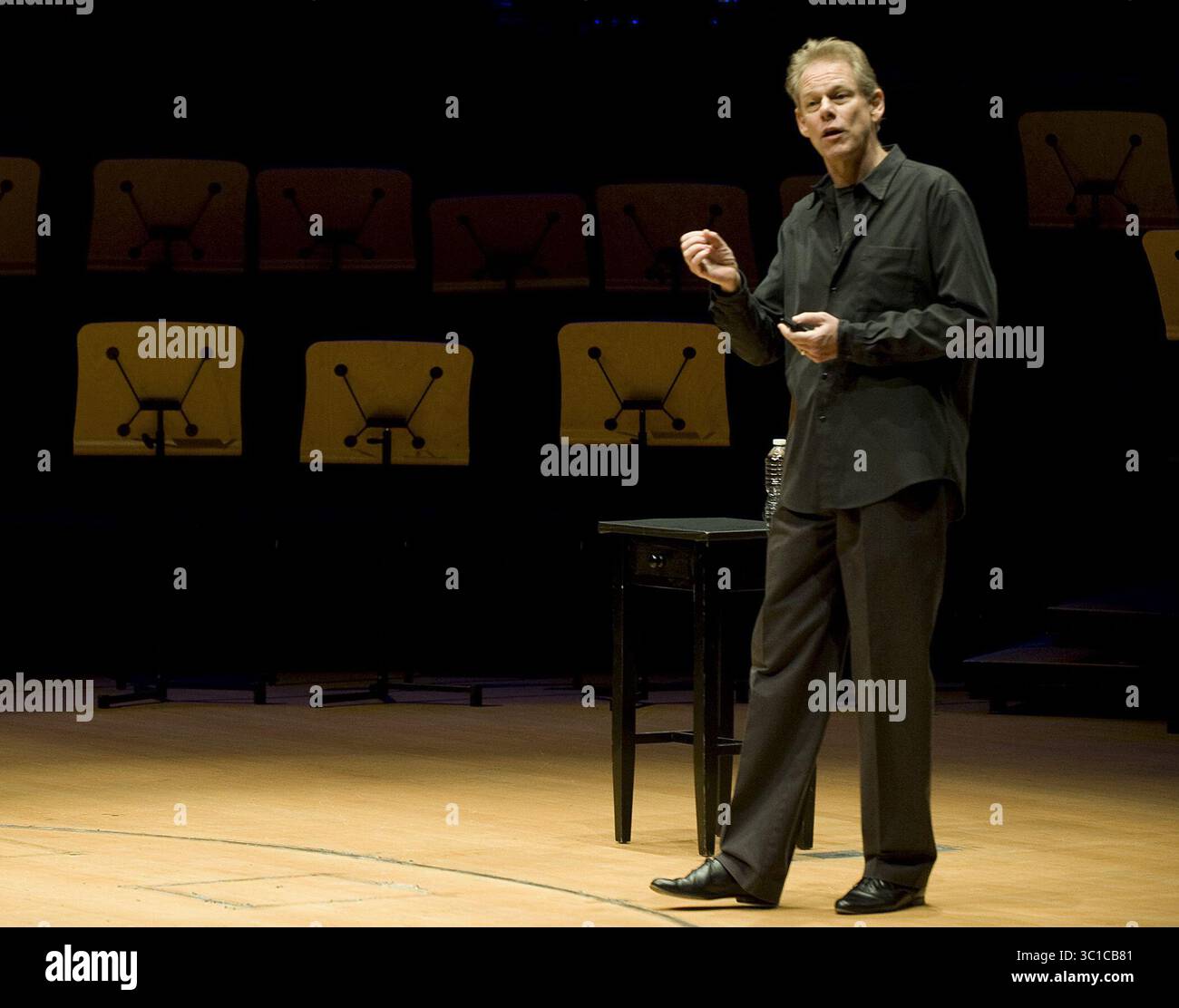 March 21, 2012 - Costa Mesa, California, U.S - Randy Nelson - Founder and former Dean of Pixar University, former Head of Artistic Development and Training, DreamWorks Animation, Founder and former member, The Flying Karamazov Brothers, Director of Apple University speaking at the ArtsOC Lecture series on 3/19/12 at the Rene and Henry Segerstrom Concert Hall in Costa Mesa. (Credit Image: © Nicholas Koon/ZUMA Wire) Stock Photo