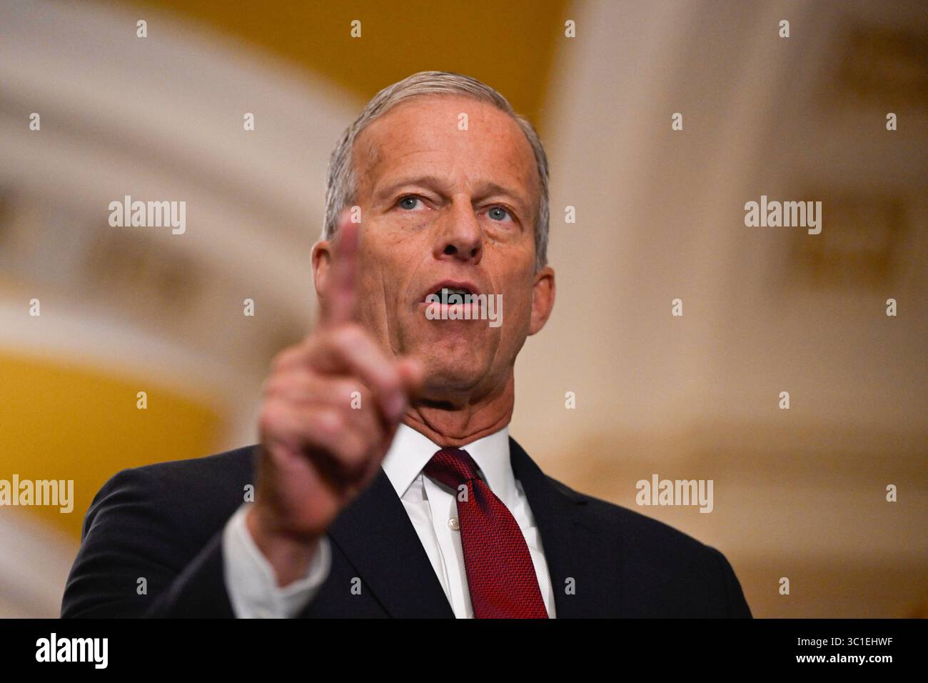 United States Senate Majority Leader John Thune (Republican of South ...