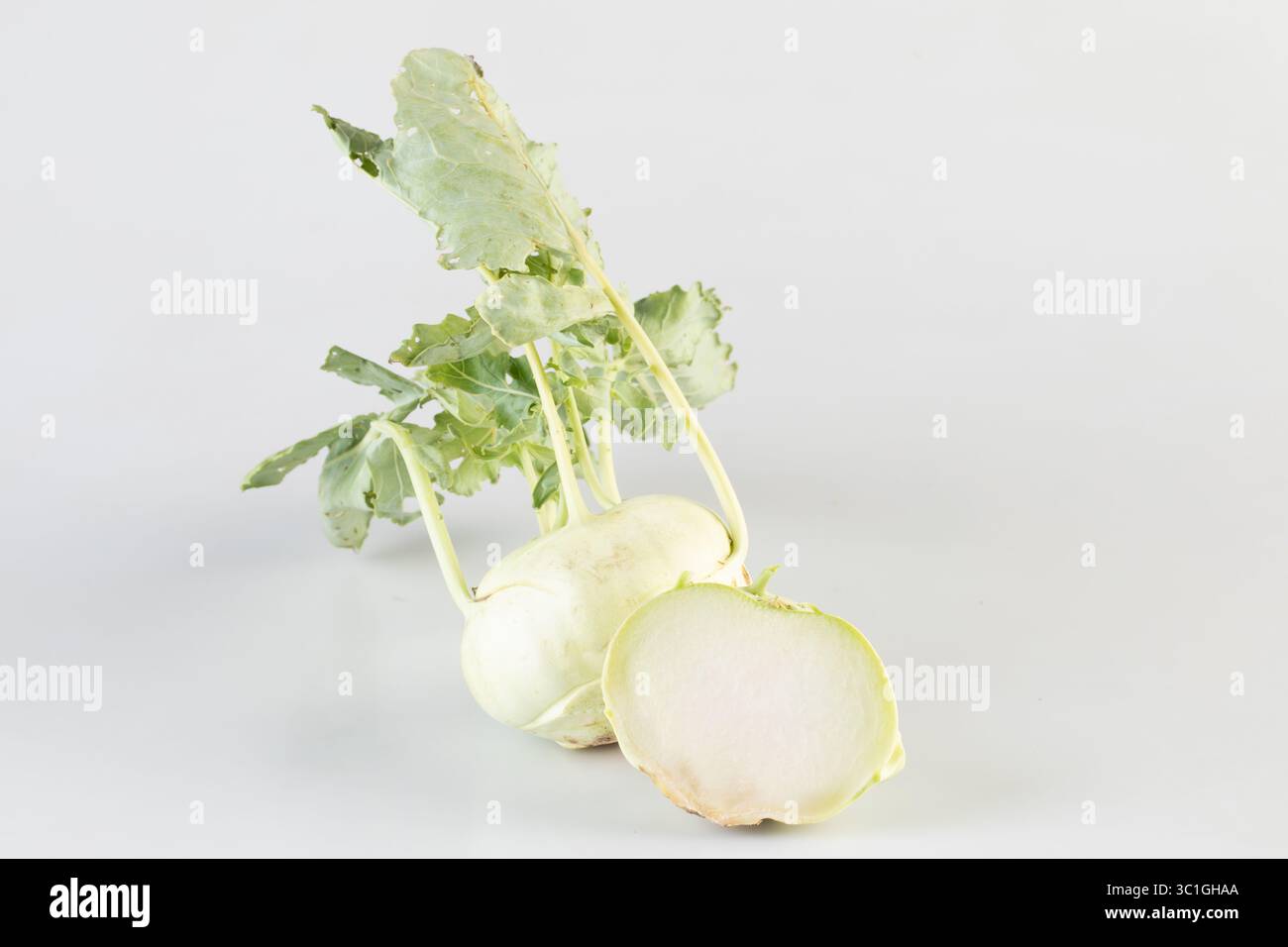 white radish isolated nature background with clipping path Stock Photo