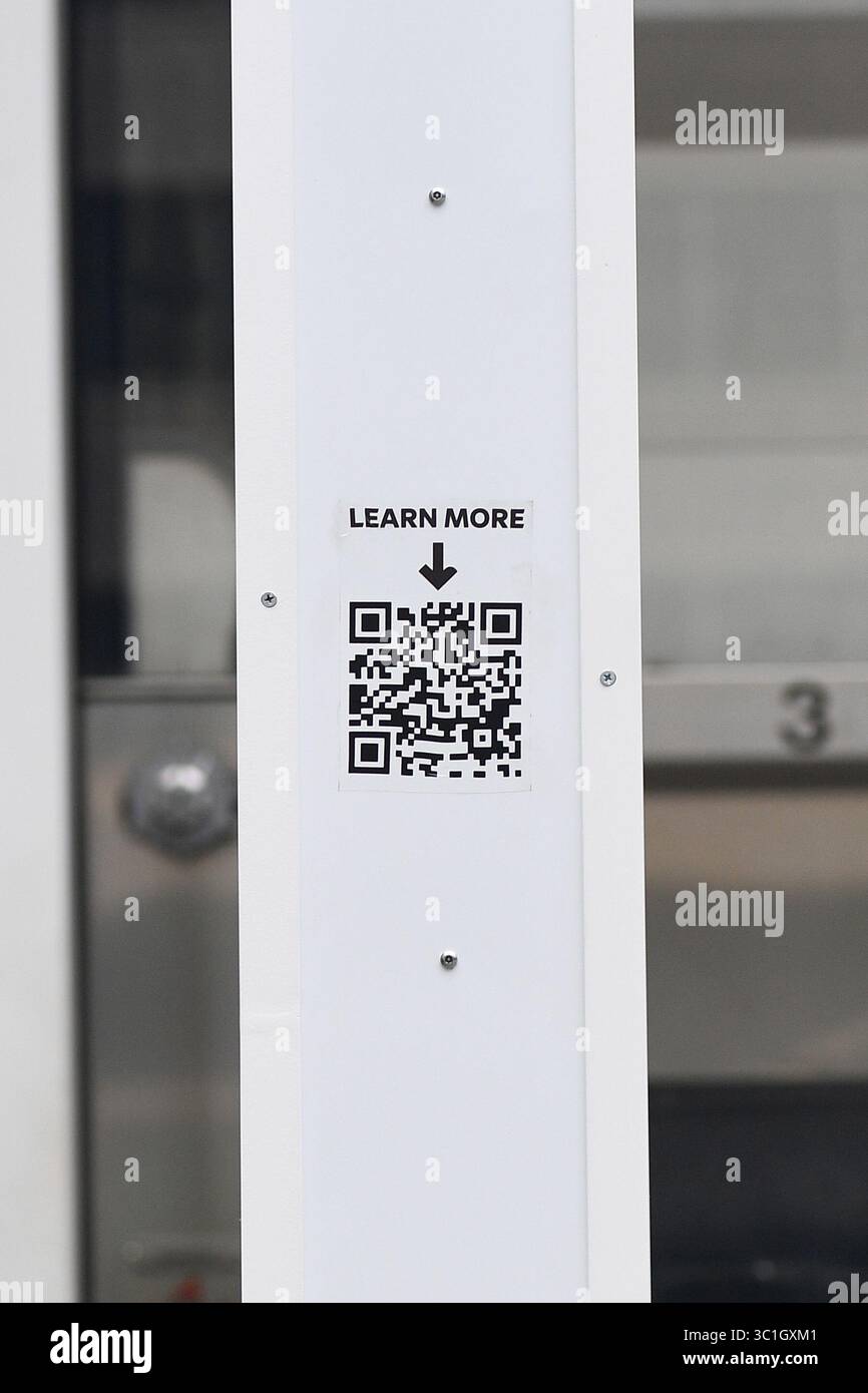 PHILADELPHIA, PA - JULY 17: A general view of the QR code on the FIFA ...