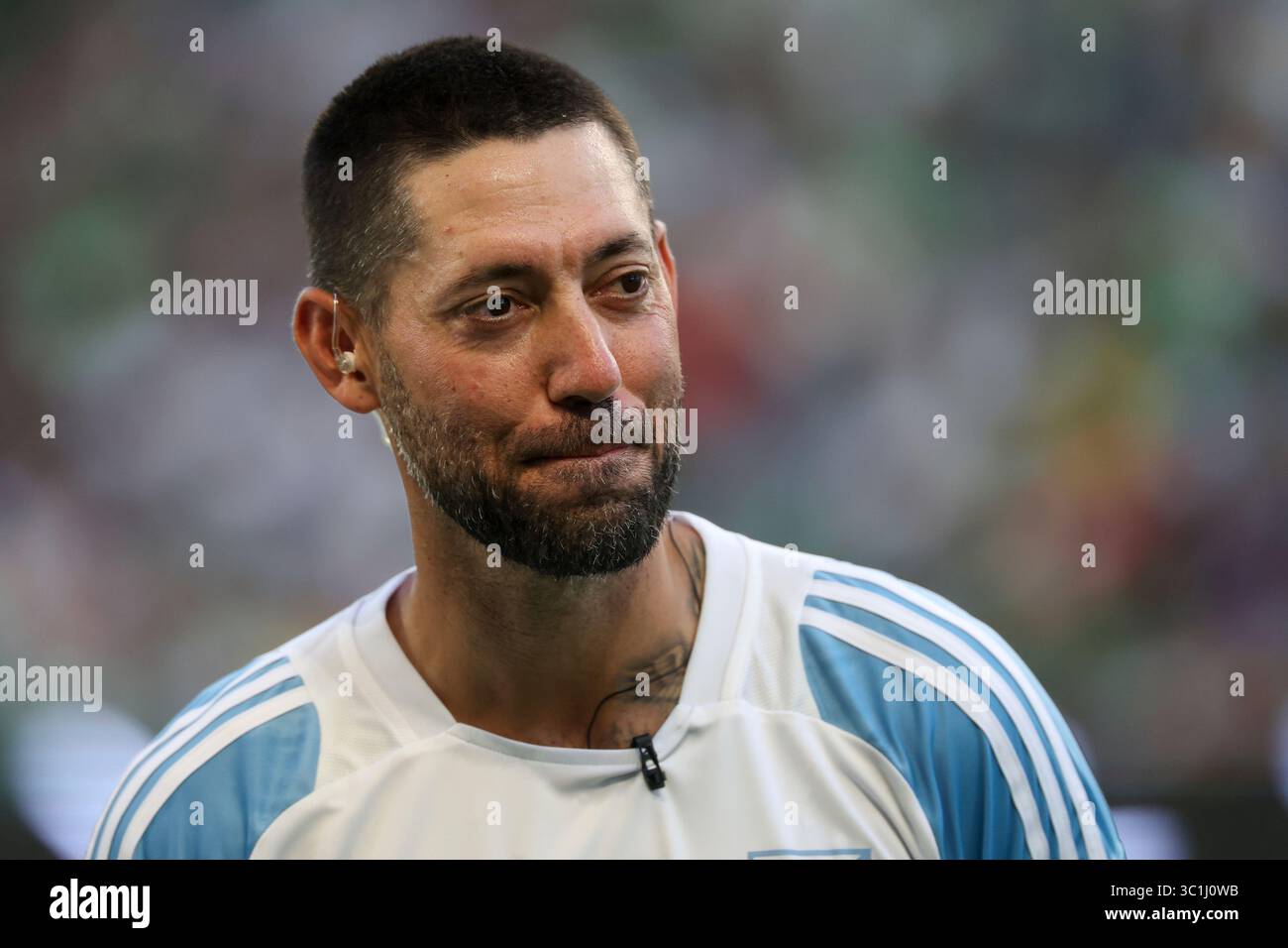 AUSTIN, TX - JULY 22: US Soccer legend Clint Dempsey on the field ...