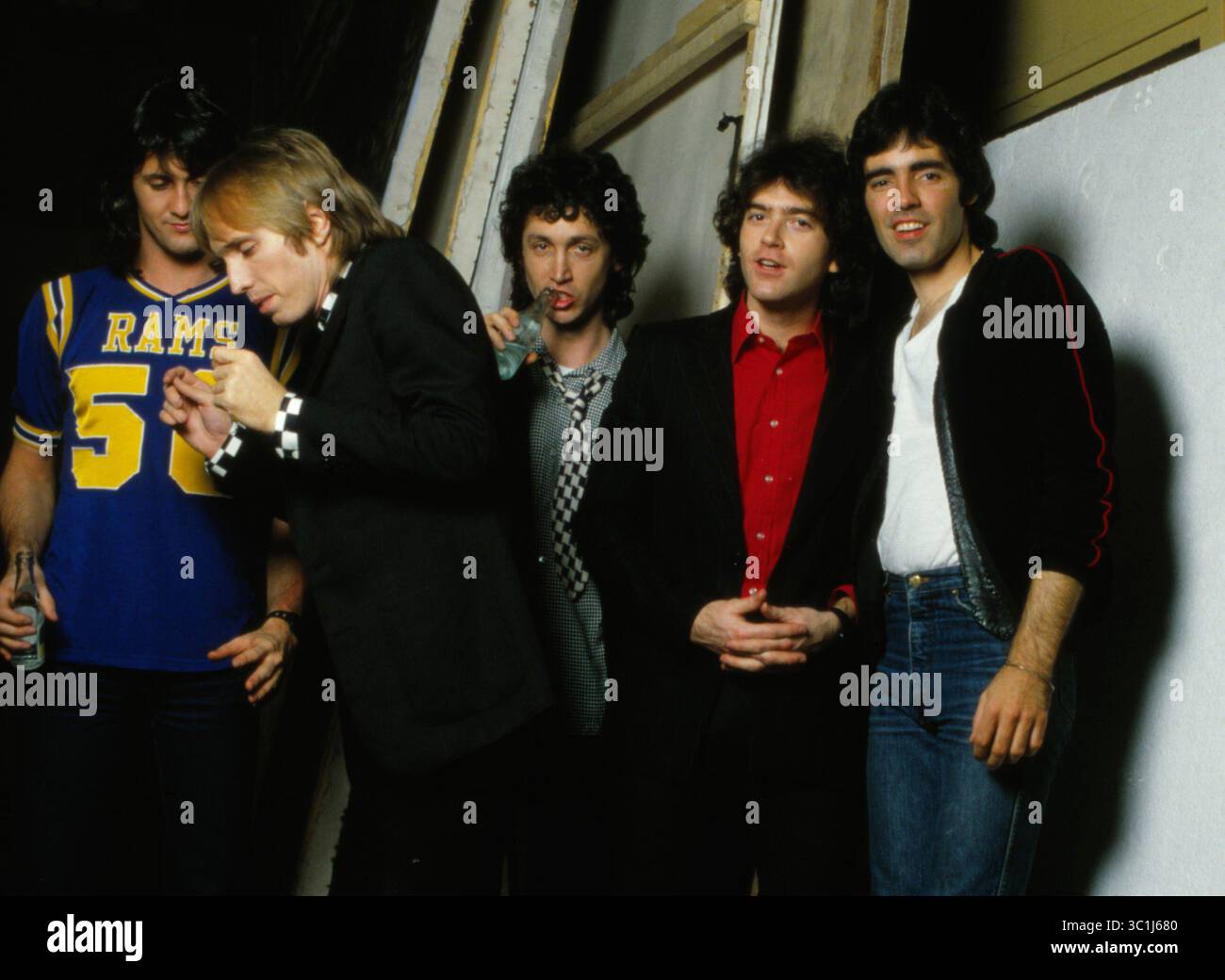 October 2, 2017 - TOM PETTY and the Heartbreakers at TV Studio in Amsterdam, Netherlands 1978...Exclusive . (Credit Image: © Barry Schultz/ZUMA Wire) Stock Photo