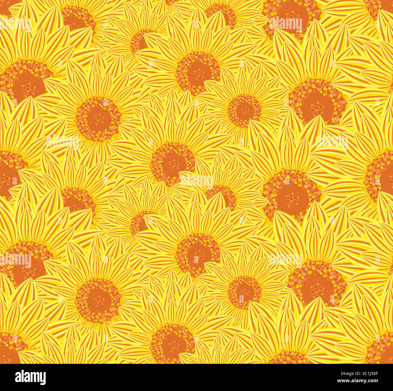 Sunflower field flora sunflowers Stock Vector Images - Alamy