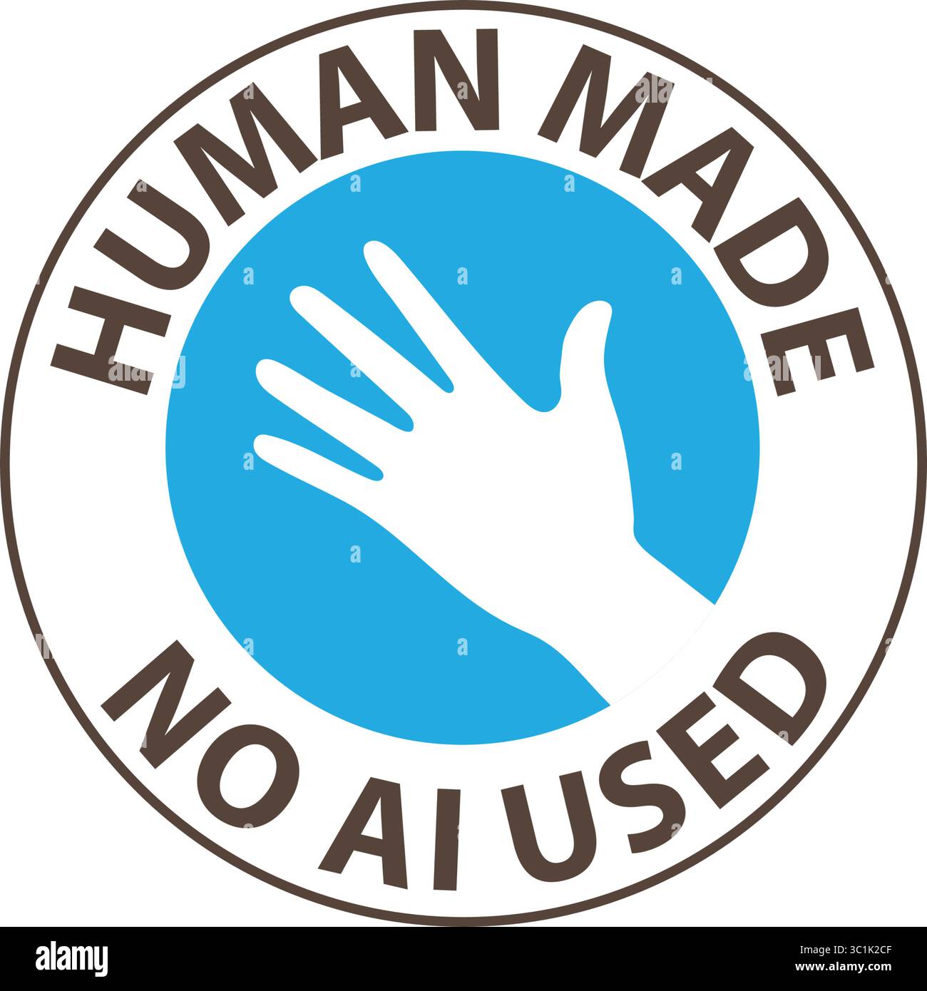 Human created content concept Stock Vector Images - Alamy