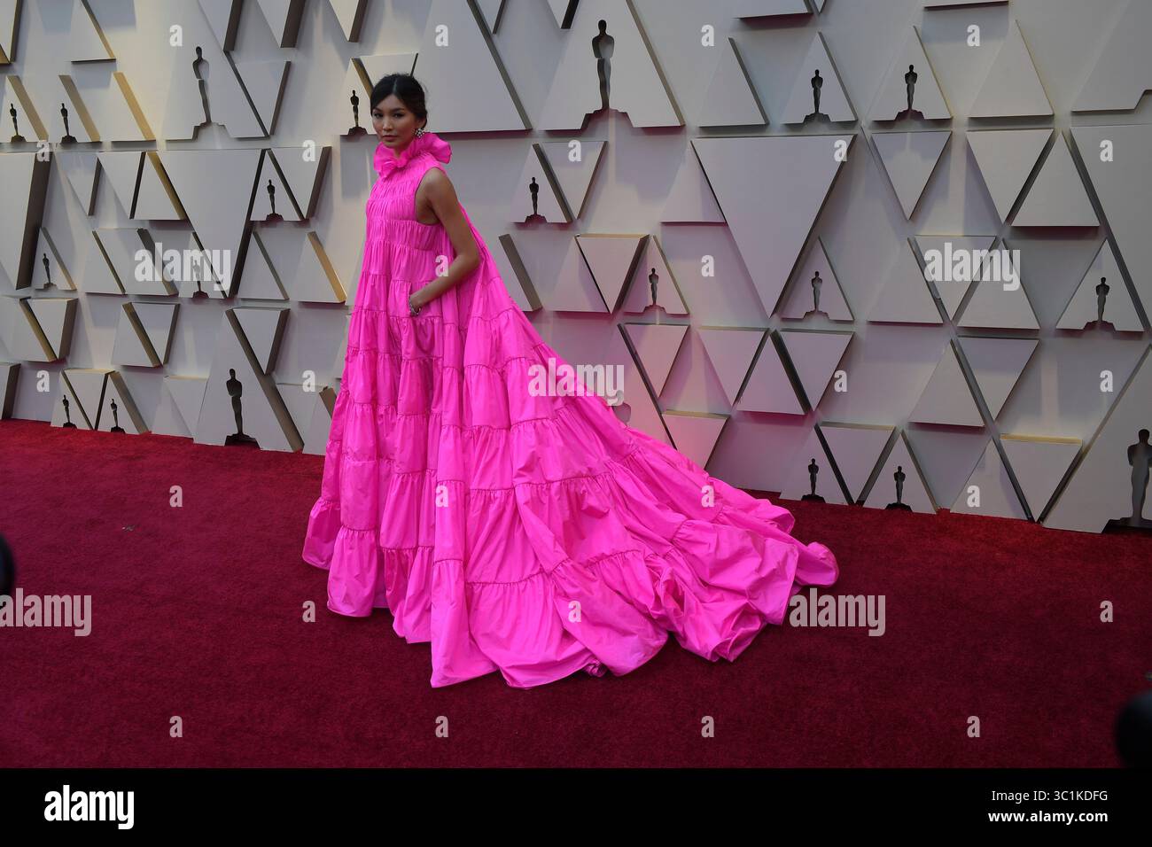 gemma chan purple dress Gemma Chan wears PH5