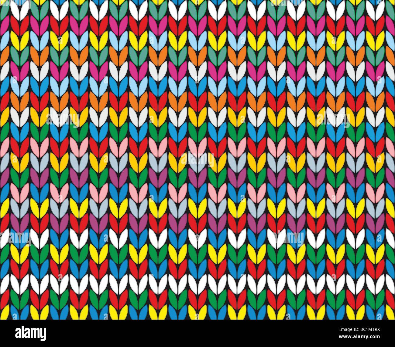 Seamless background with knitted fabric. Stock Vector