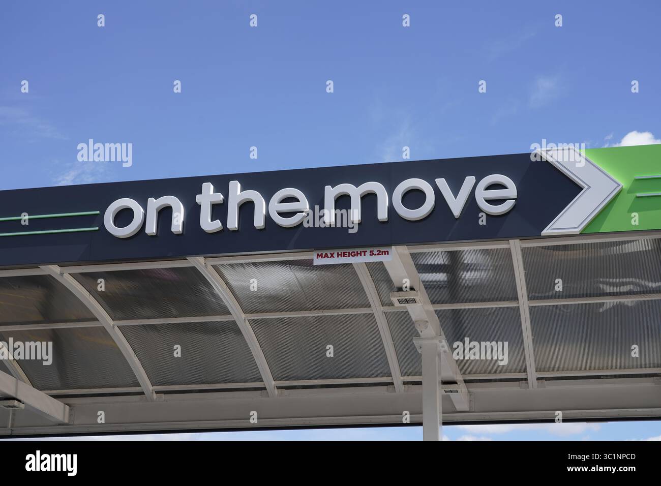EG On The Move petrol station Corporate logo signs in Wakefield, South ...
