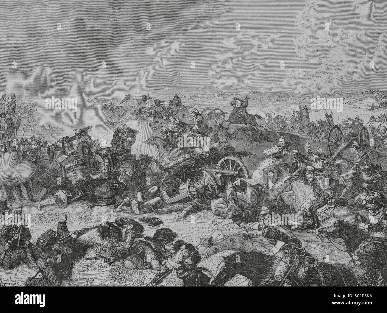 Battle of Waterloo. Combat that took place on 18 June 1815 in present ...
