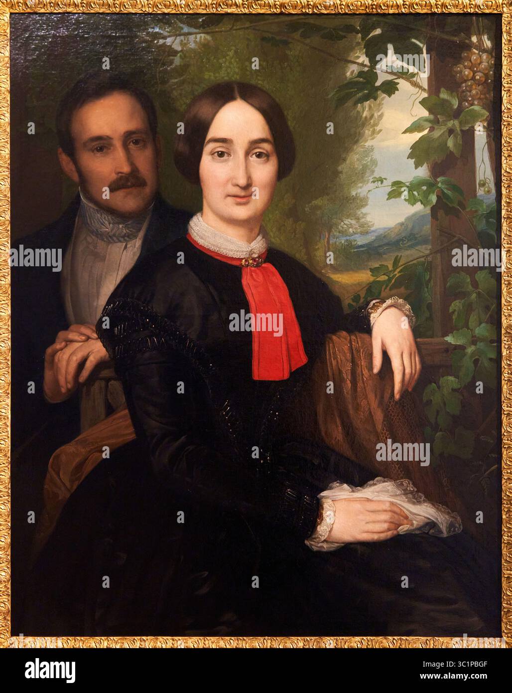 Josefa Ana de Ribera and her Husband Julián Milanés, 1849, CARLOS LUIS ...
