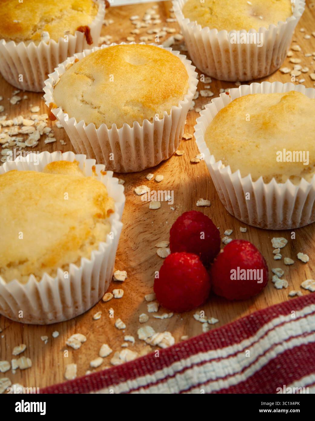 Individual gluten free muffins Stock Photo