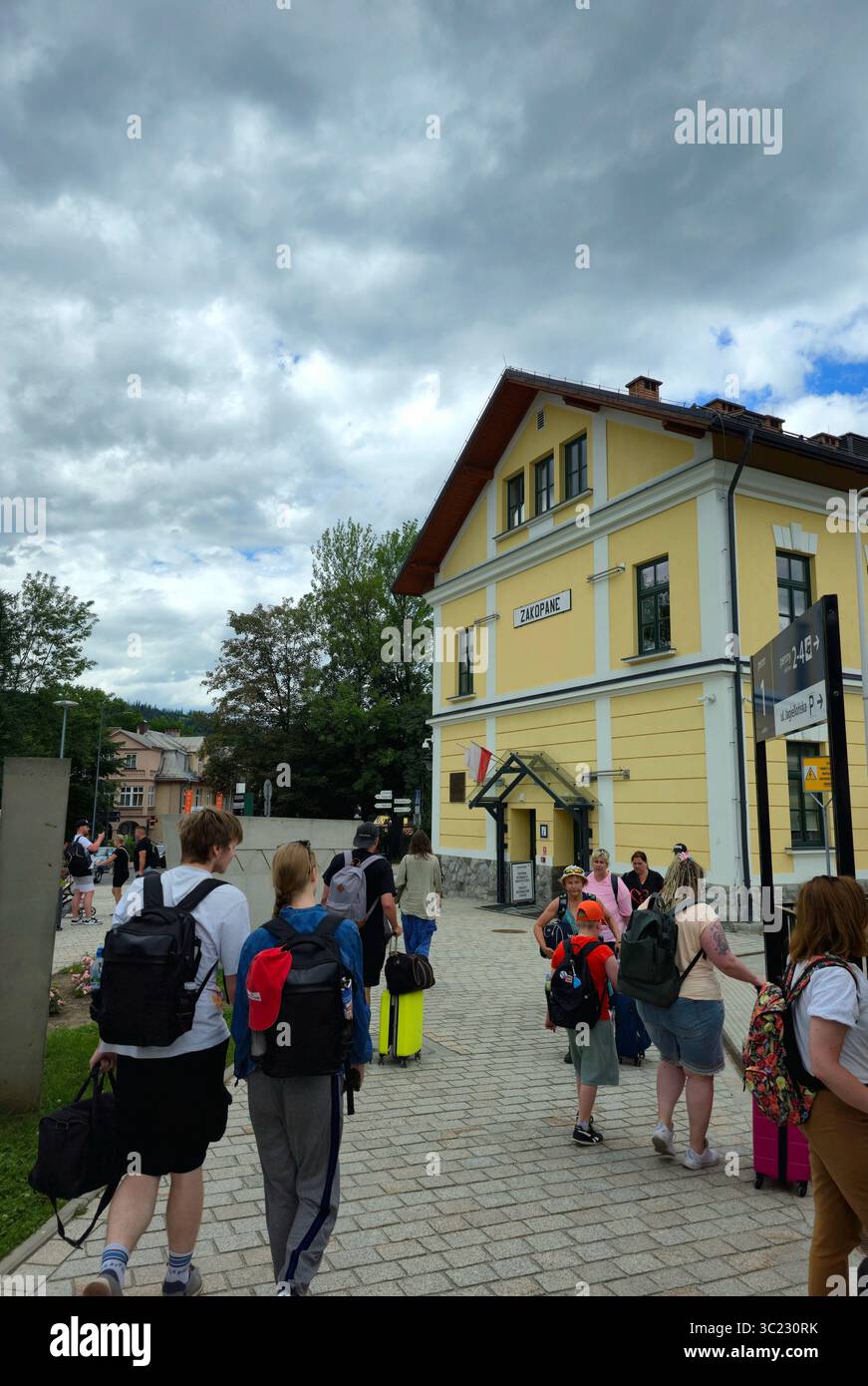 The railway station in Zakopane, Poland. - Smartphone Captured Stock Image