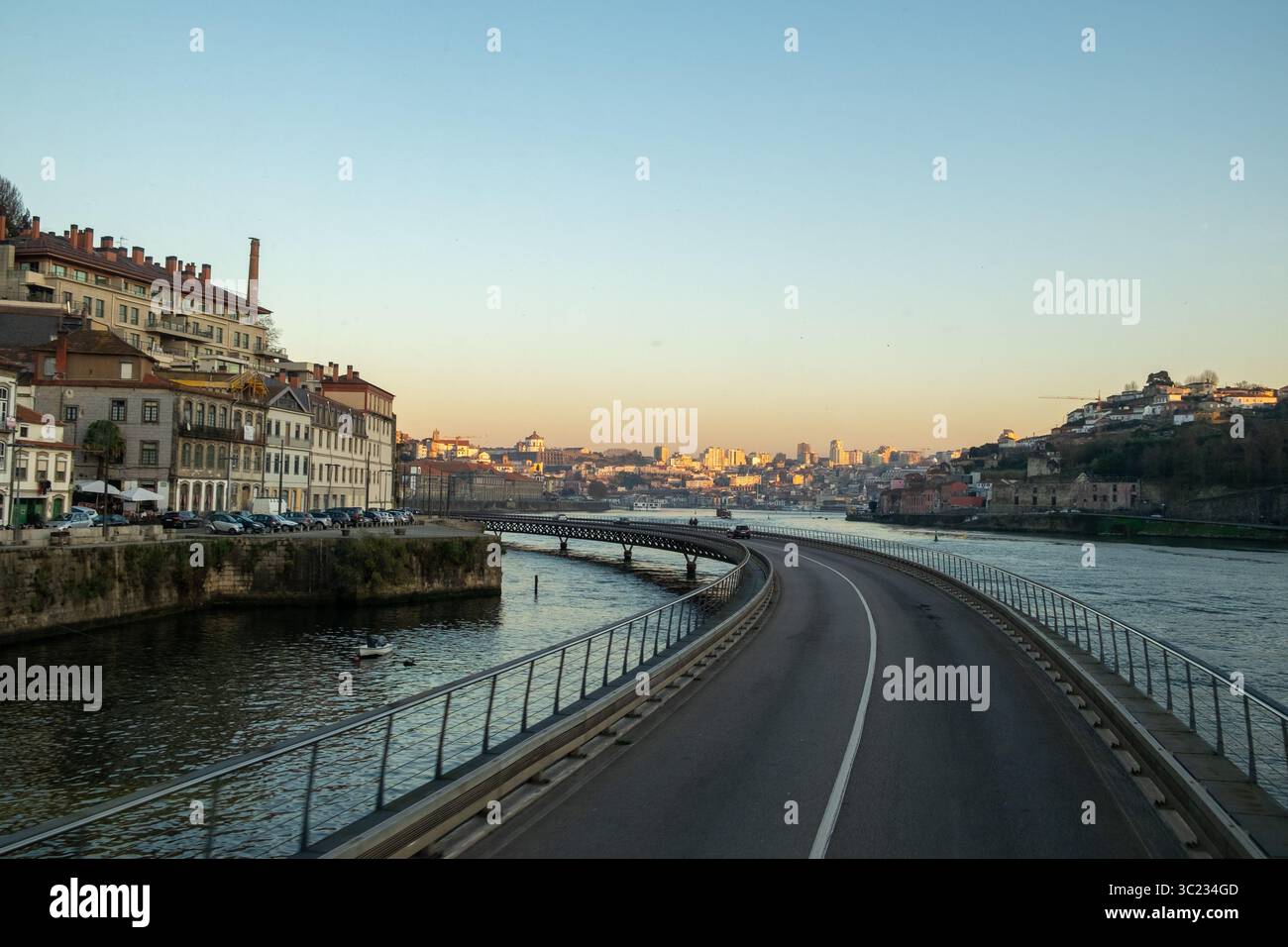 Aerial View of Porto's Riverside Housing Stock Photo - Alamy