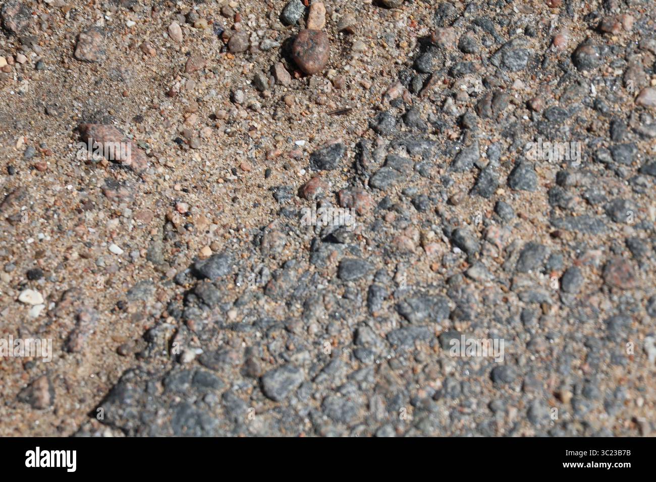Textured Asphalt and Gravel Road Surface Stock Photo - Alamy