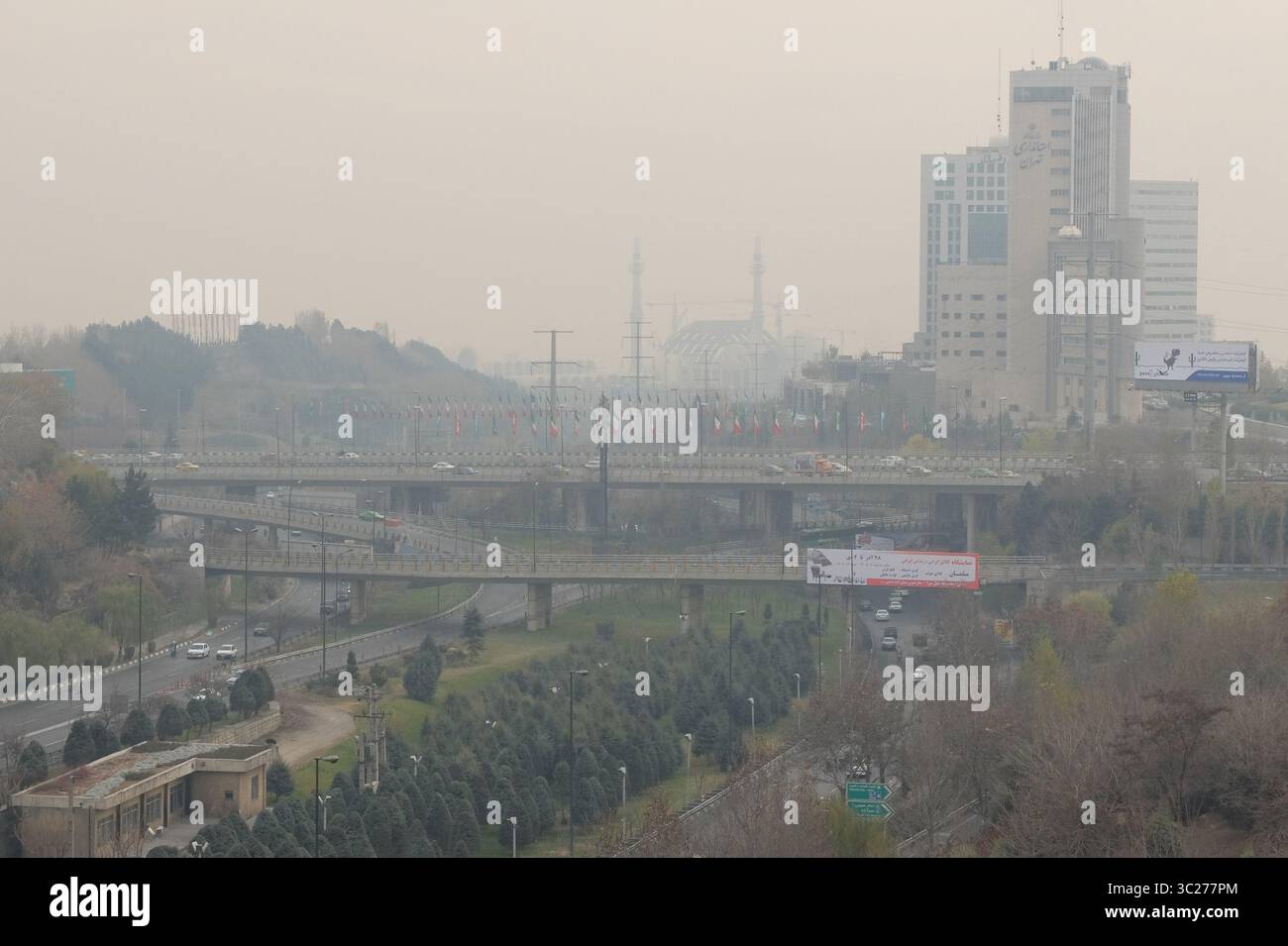 Tehran Polluted December 20, 2017 - Tehran, Tehran, IRAN - A general view of Tehran ...