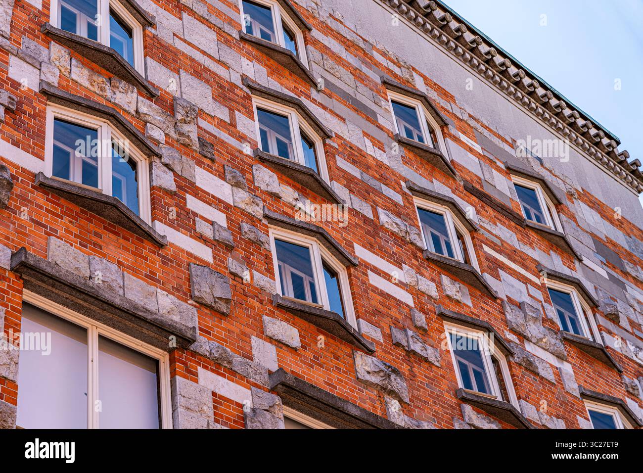 Exterior view of National and University Library of Slovenia, iconic ...