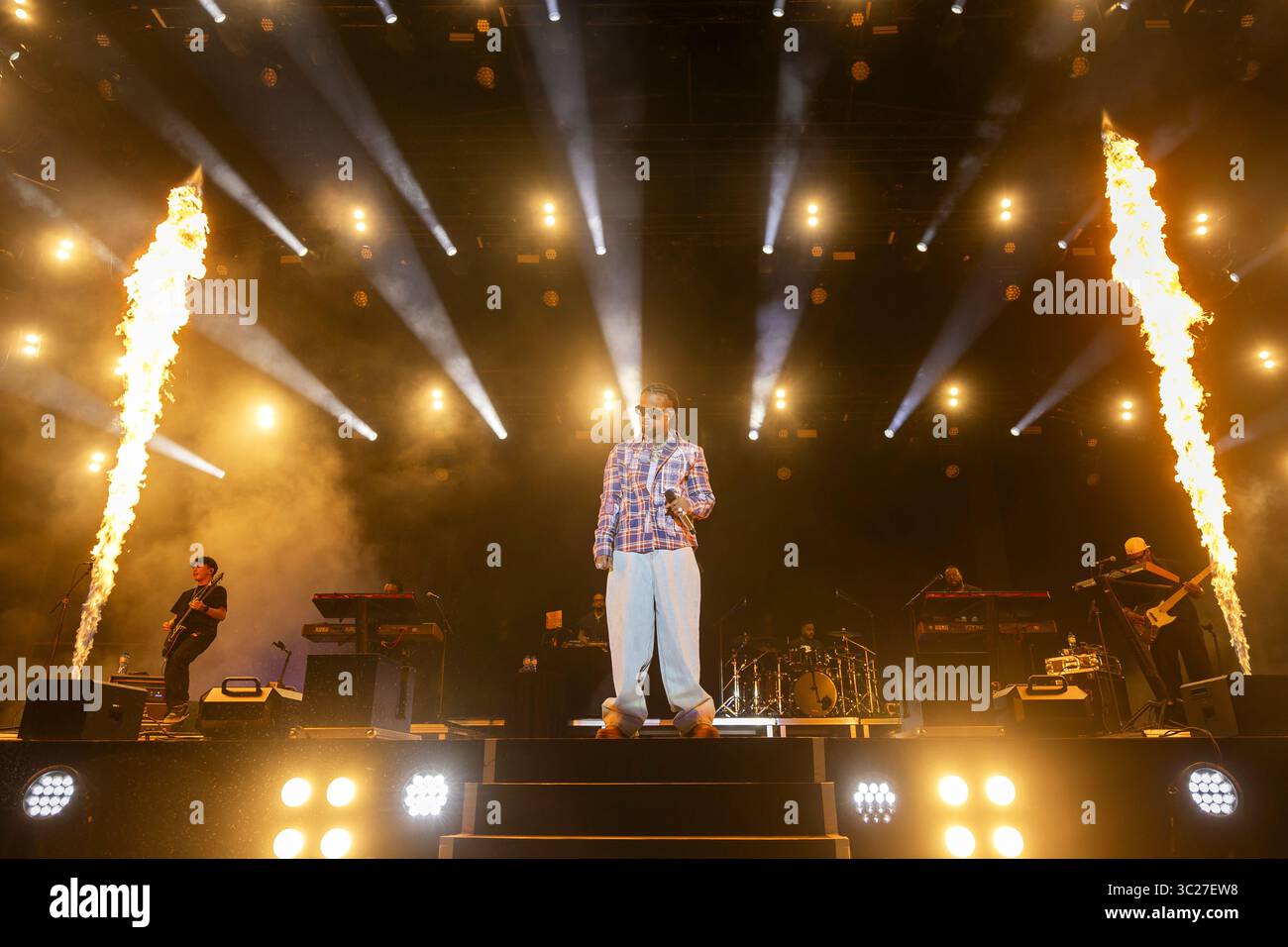 French singer Kalash performs on the Vega stage, during the 48th ...