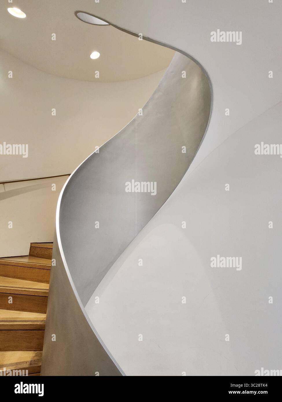 architectural spiral staircase Stock Photo