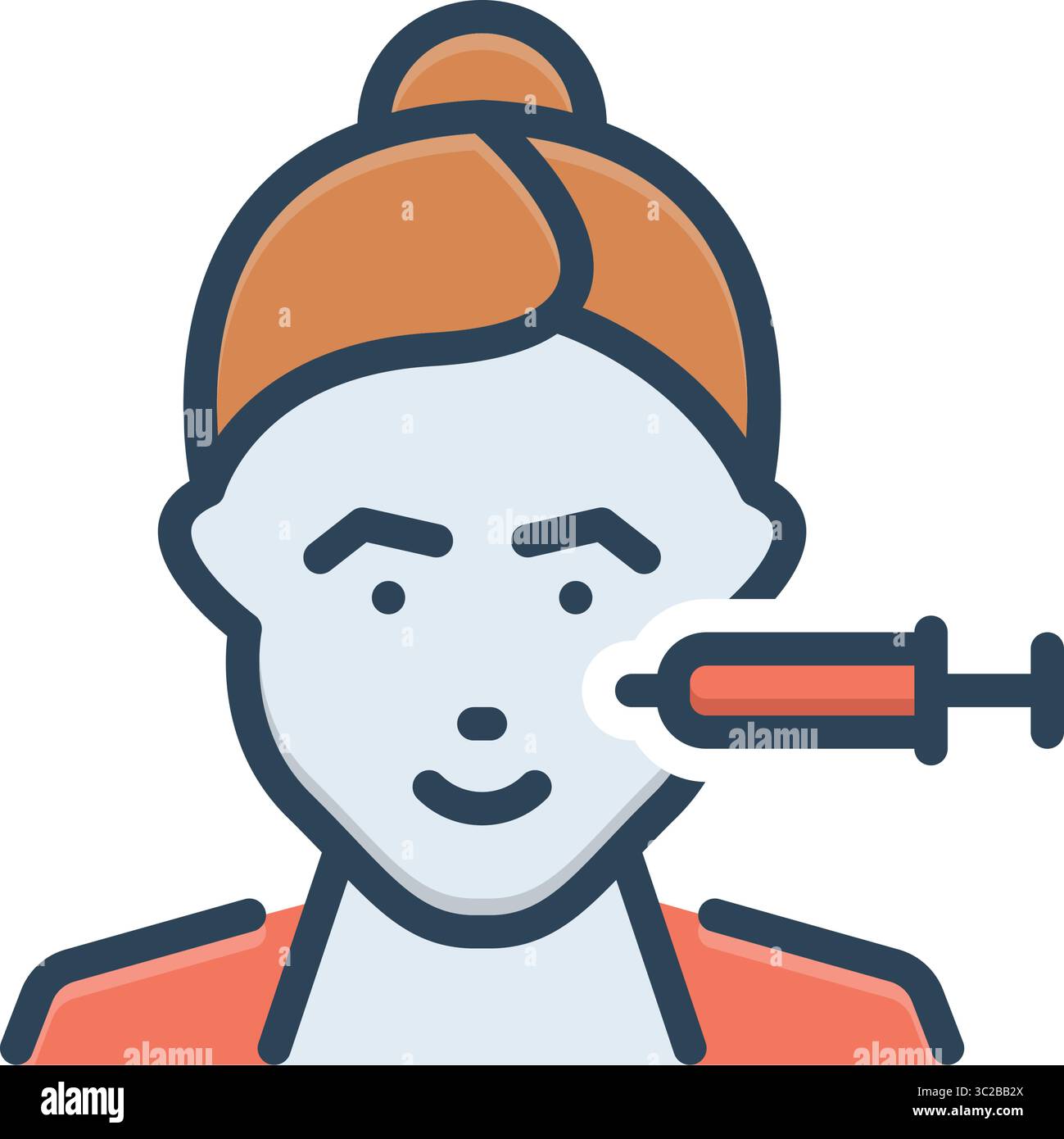 Skin botox injection vector hi-res stock photography and images - Alamy