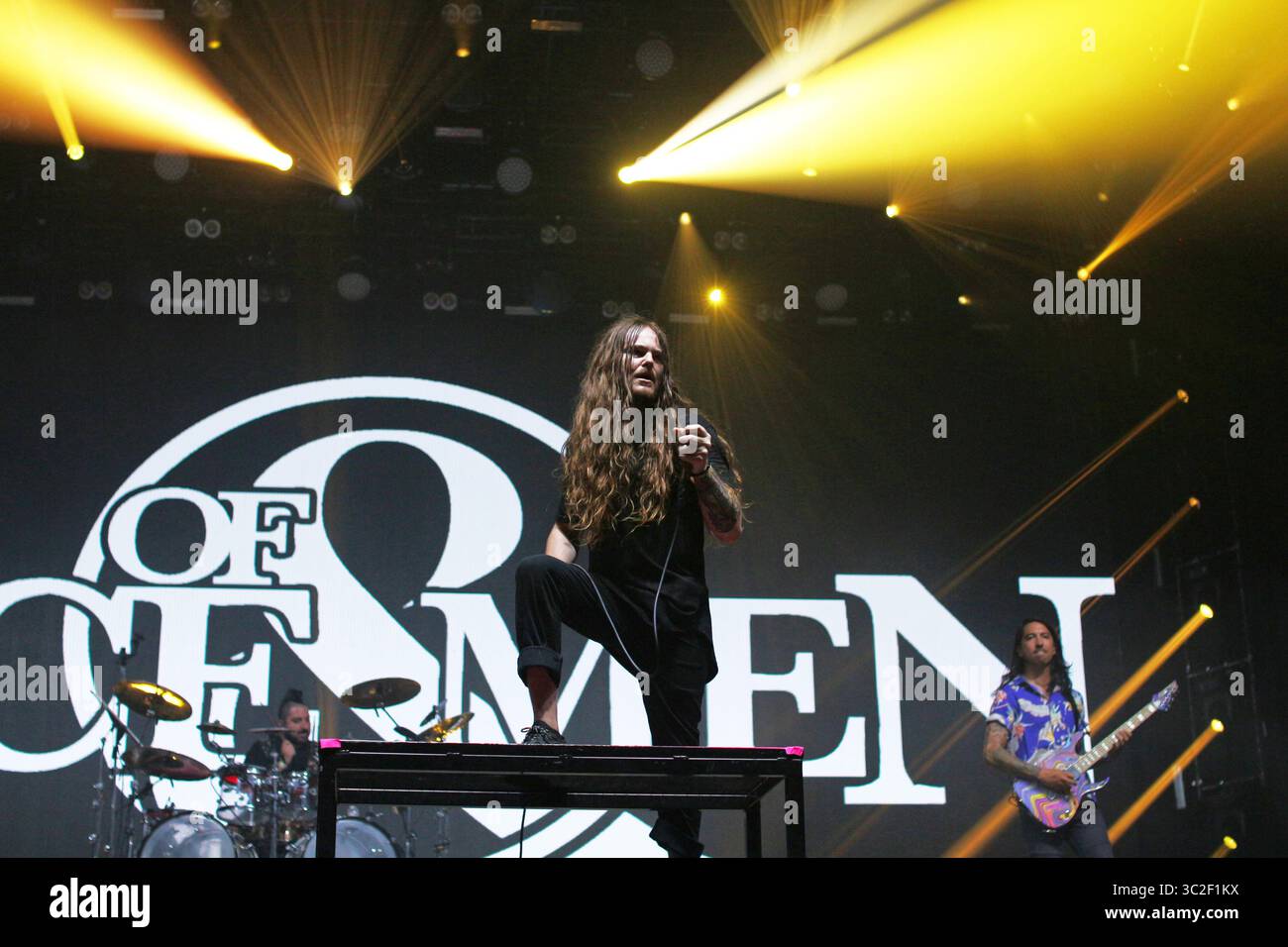 American band Of Mice & Men performs at Sziget Festival in Budapest, Hungary Stock Photo