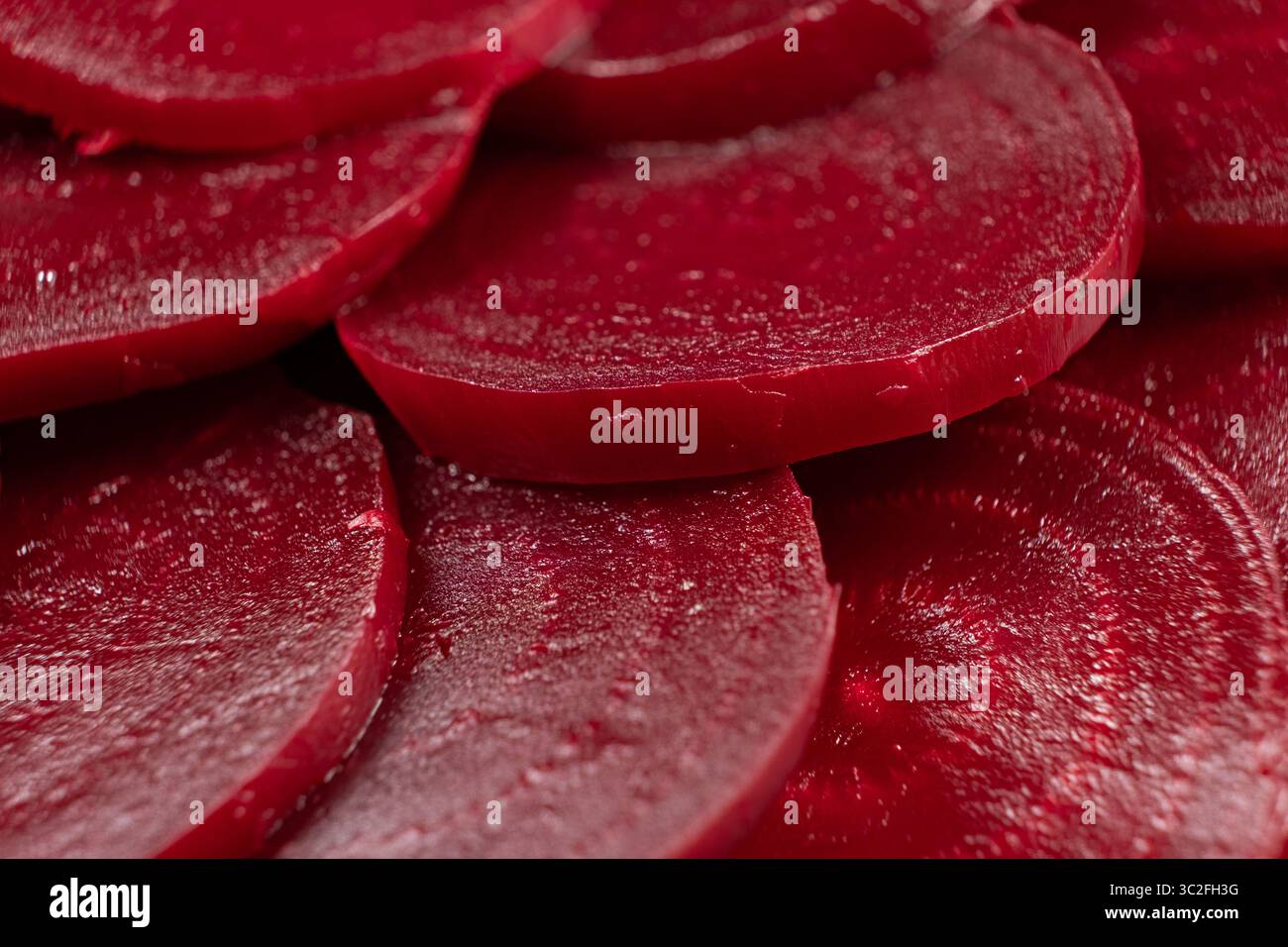Boiled Red Beetroot Slices Texture Close-Up Stock Photo - Alamy