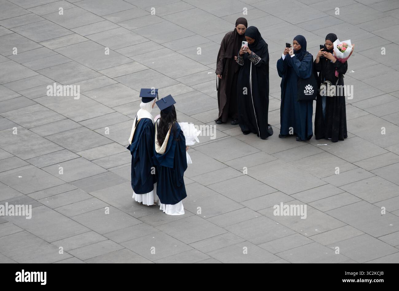 Birmingham City University graduation day, Birmingham, UK Stock Photo