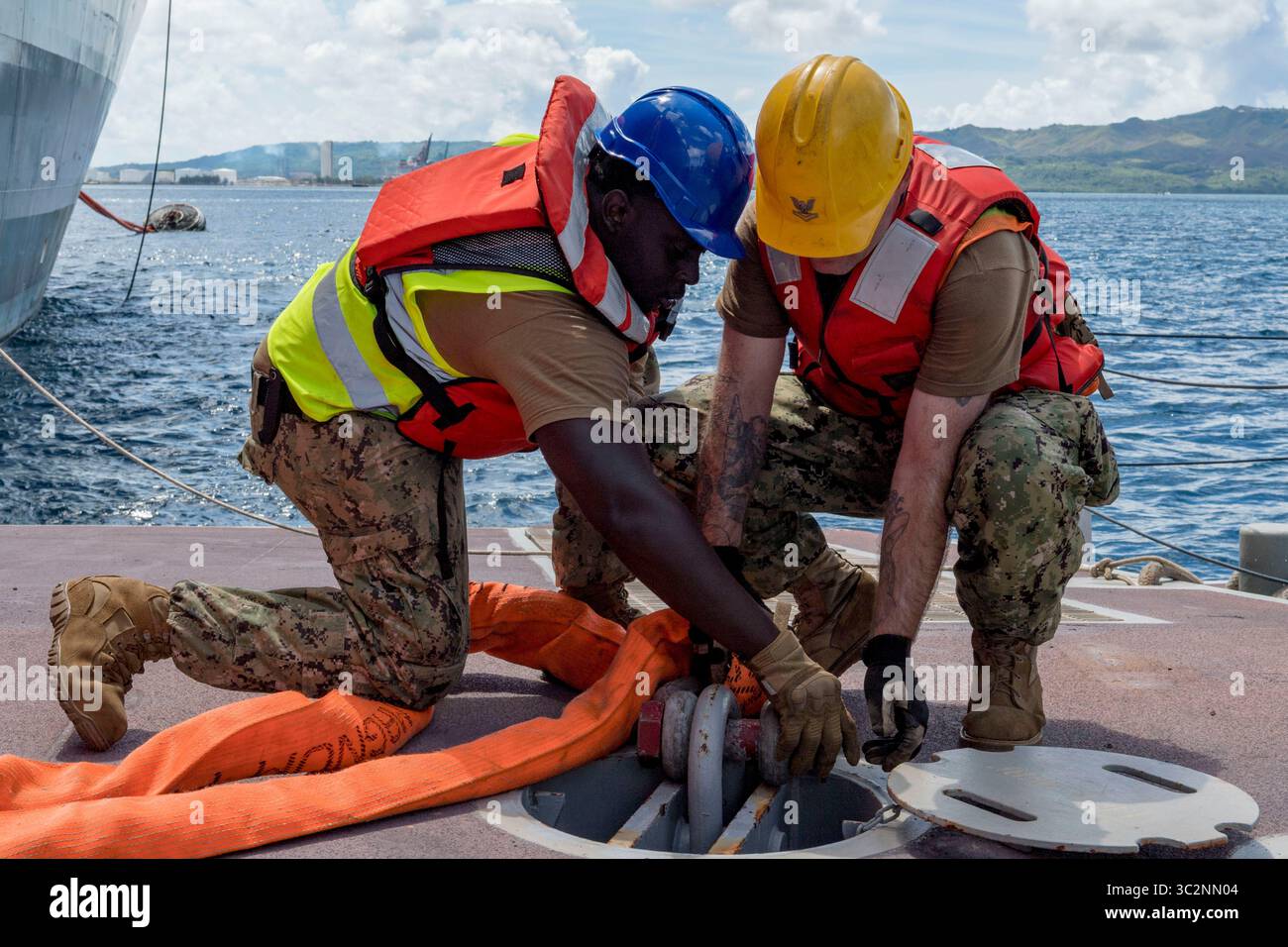 July 10, 2019 - Santa Rita, Guam - Boatswains Mate 2nd Class Jeremy ...