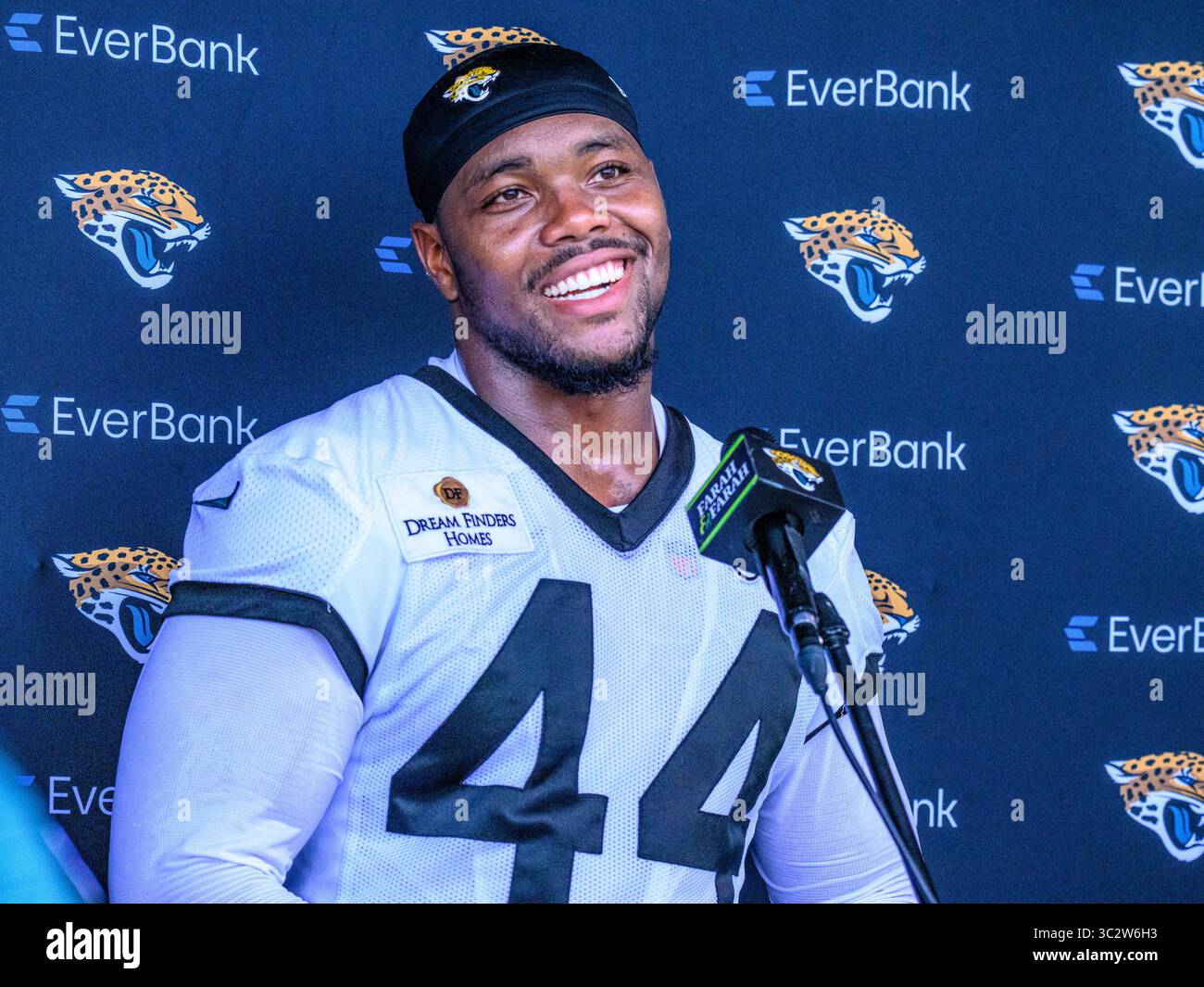 Trevan Walker Jacksonville, FL, USA. 24th July, 2025. Jaguars DE Trevon Walker (44 ...
