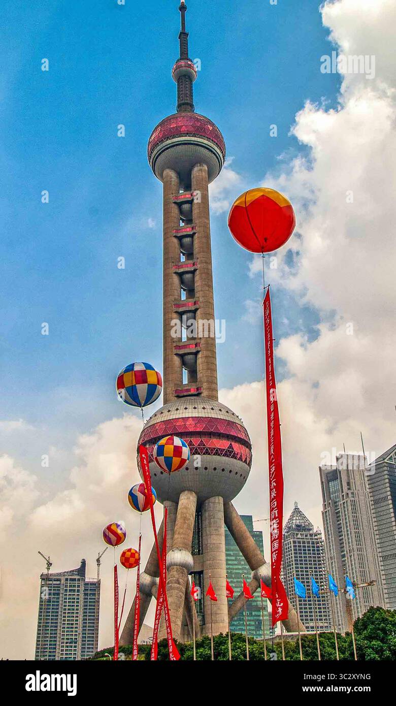 SHANGHAI, CHINA, OCTOBER 30: This is the Oriental Pearl Tower, a