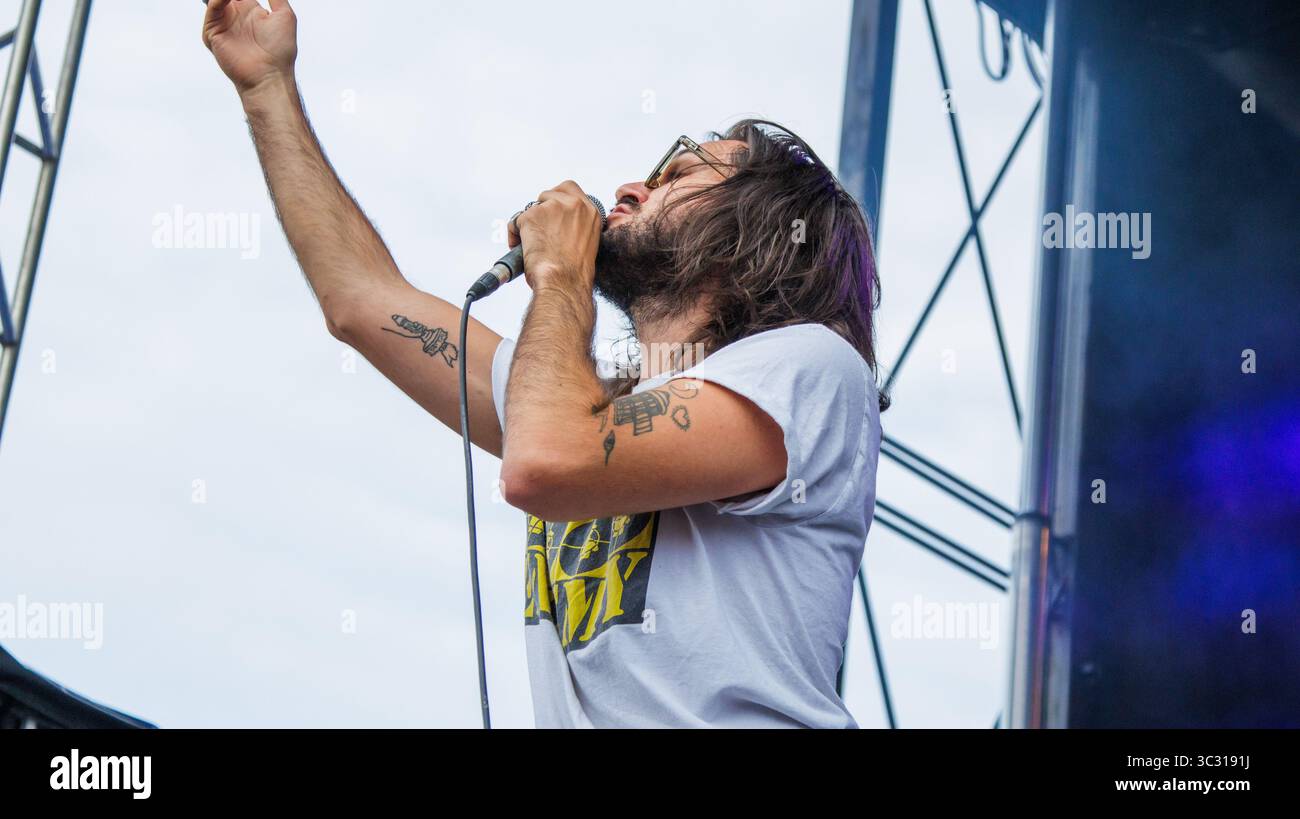 Charlie Kerr of Hotel Mira opens for Marianas Trench during the K-Days ...