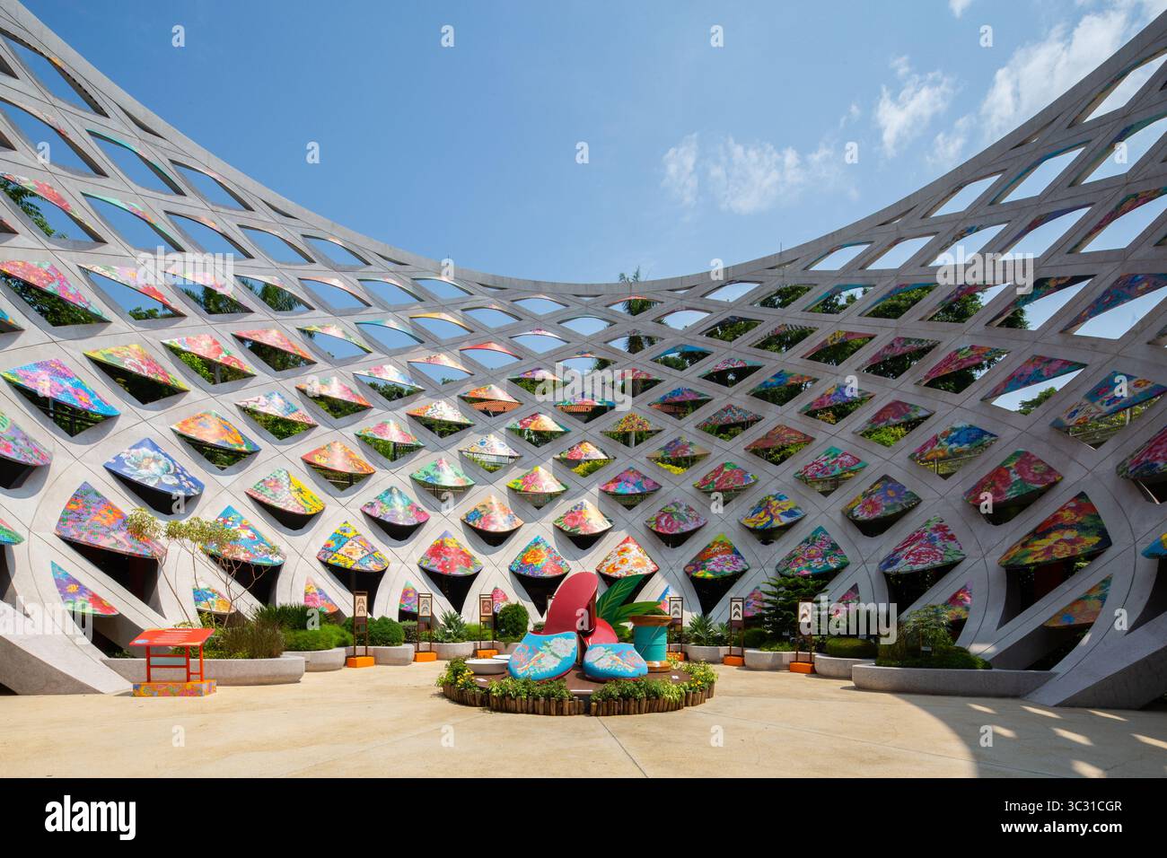 Tactile Trellis. Sensoryscape at Sentosa. Singapore. Stock Photo