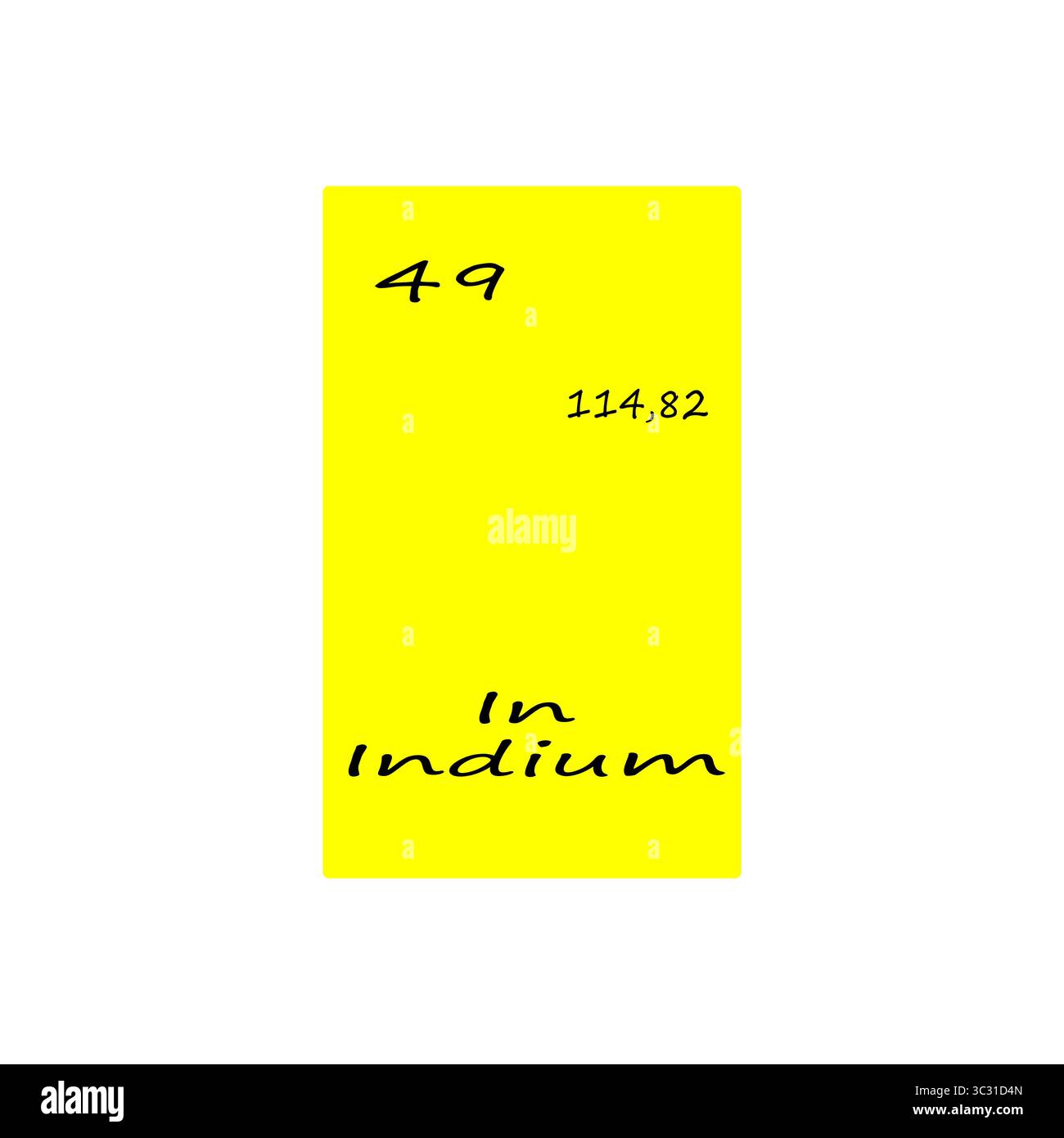 Indium element illustration forty hi-res stock photography and images ...