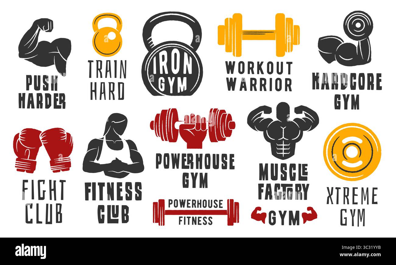 Endurance training gym Stock Vector Images - Alamy