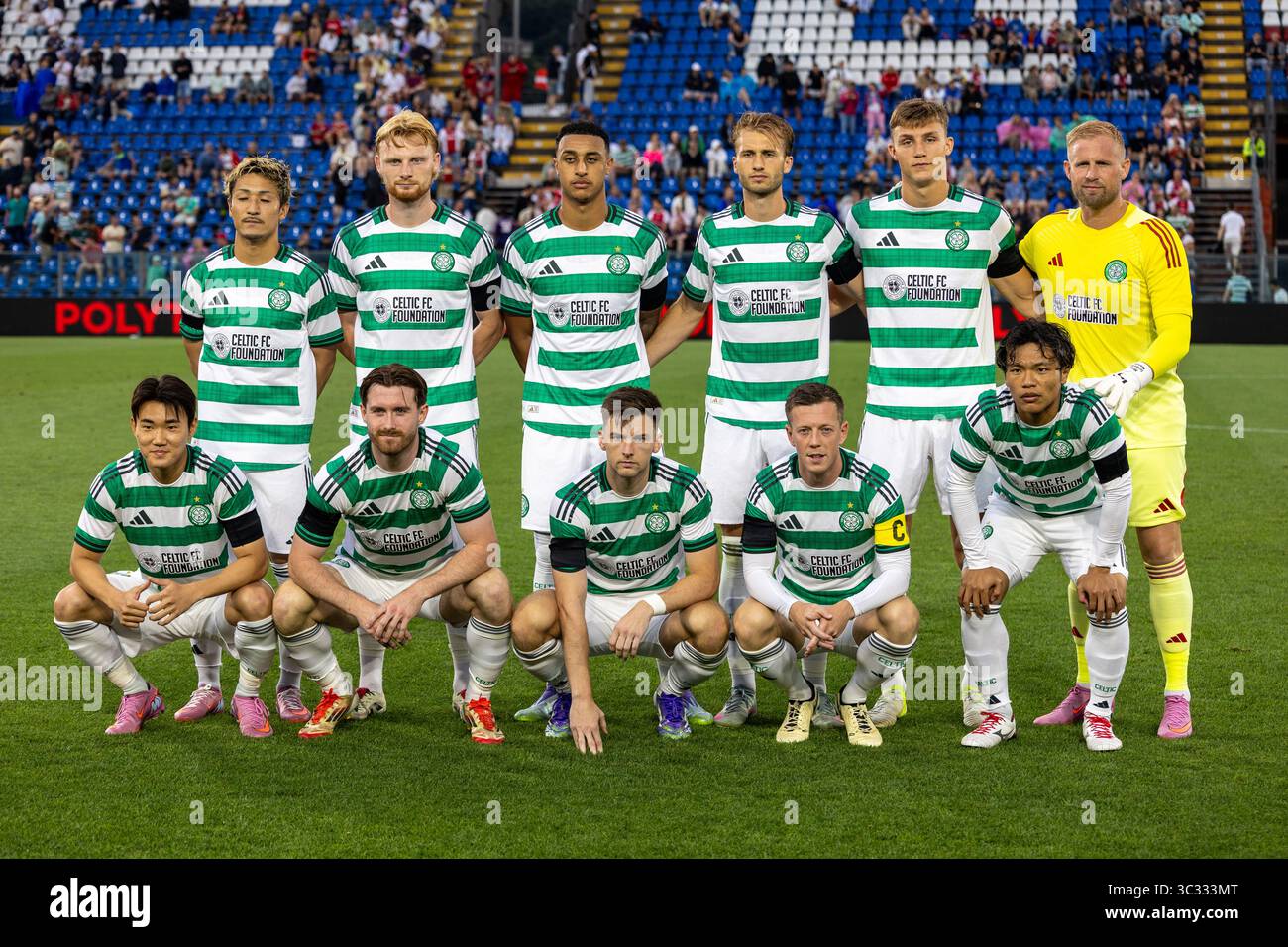 line up Celtic during Ajax - Celtic Glasgow Como Cup 2025 - Como july ...
