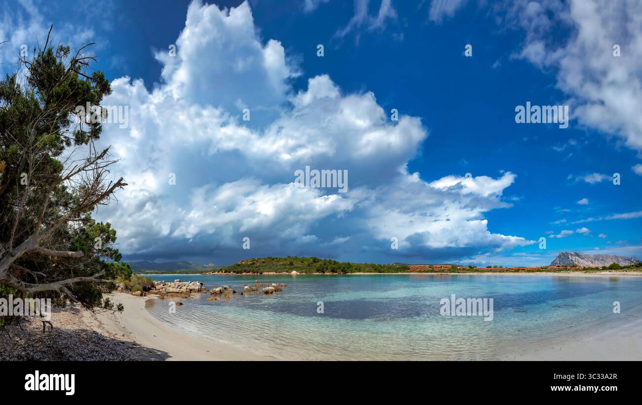 Bay and beach of Spiaggia di Salina Bamba Stock Photo