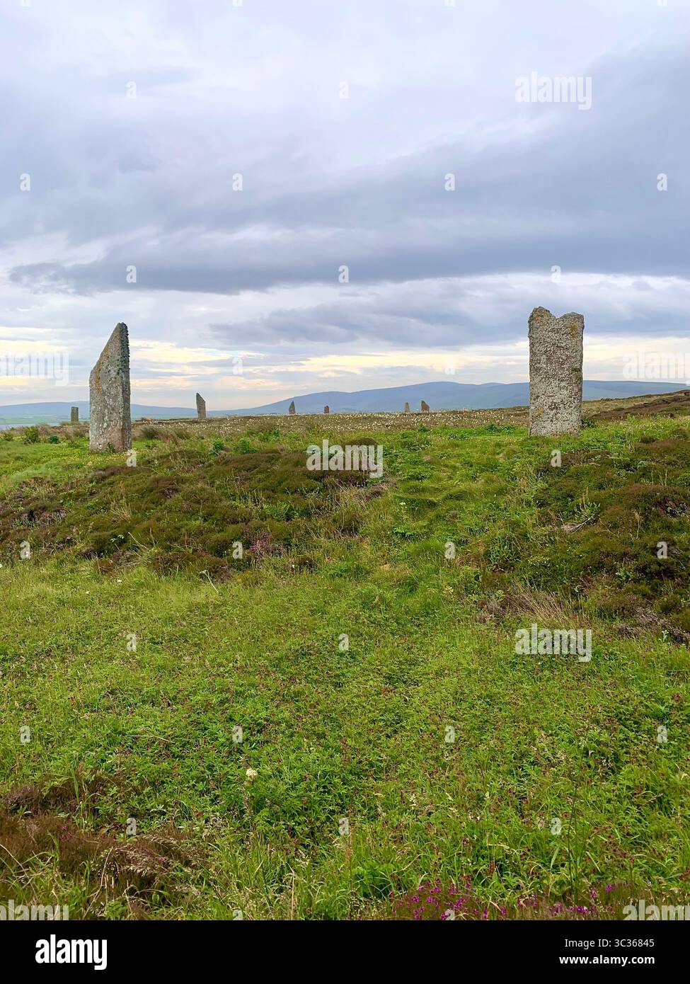The Ring of Brodgar Orkneys Orkney Scotland stones ancient stone age people put lived old place stood looking look village  islands Hebrides Island - Smartphone Captured Stock Image