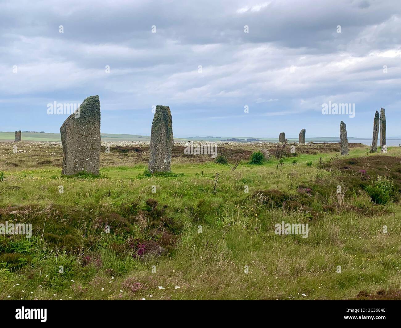 The Ring of Brodgar Orkneys Orkney Scotland stones ancient stone age people put lived old place stood looking look village  islands Hebrides Island - Smartphone Captured Stock Image