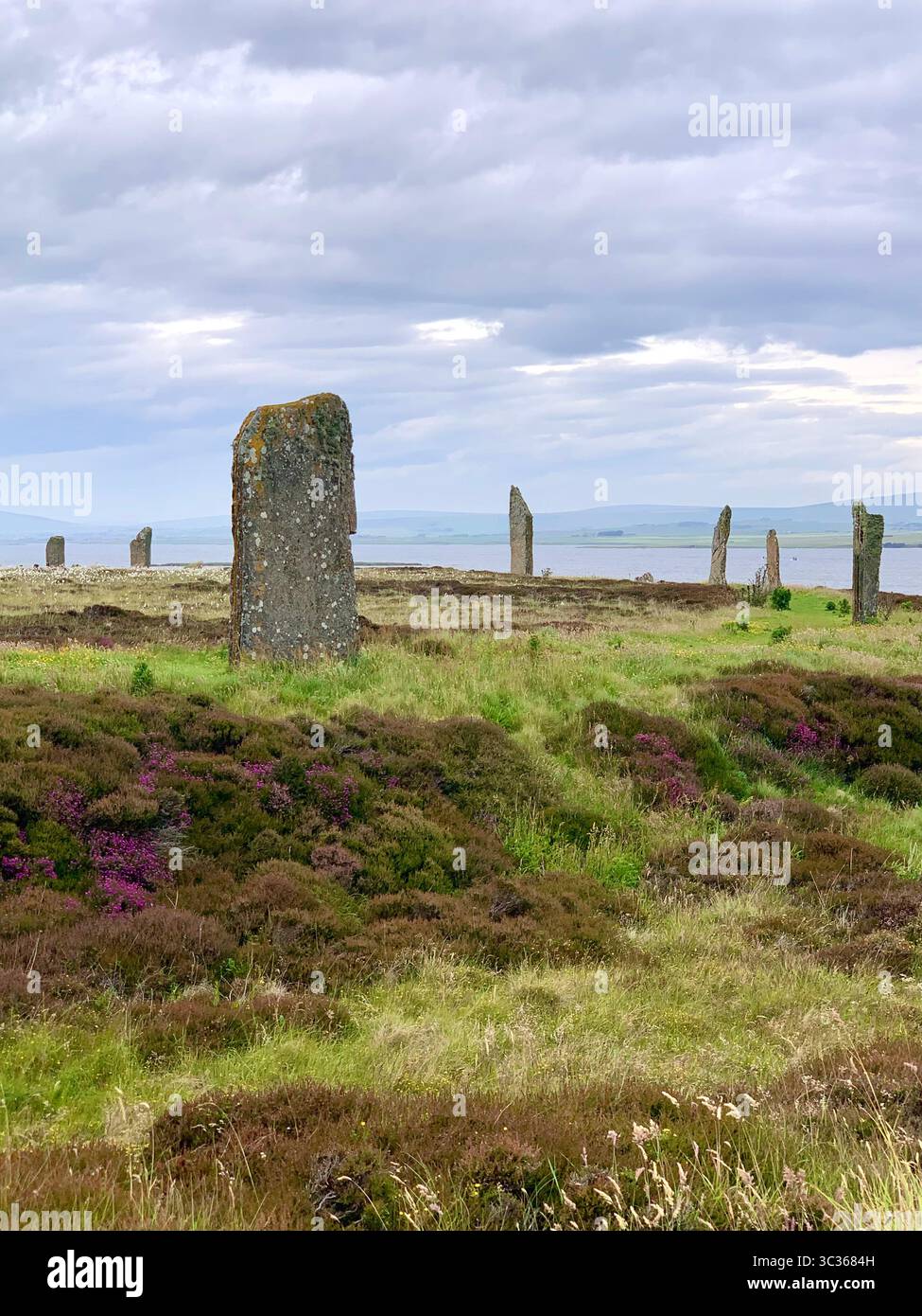 The Ring of Brodgar Orkneys Orkney Scotland stones ancient stone age people put lived old place stood looking look village  islands Hebrides Island - Smartphone Captured Stock Image