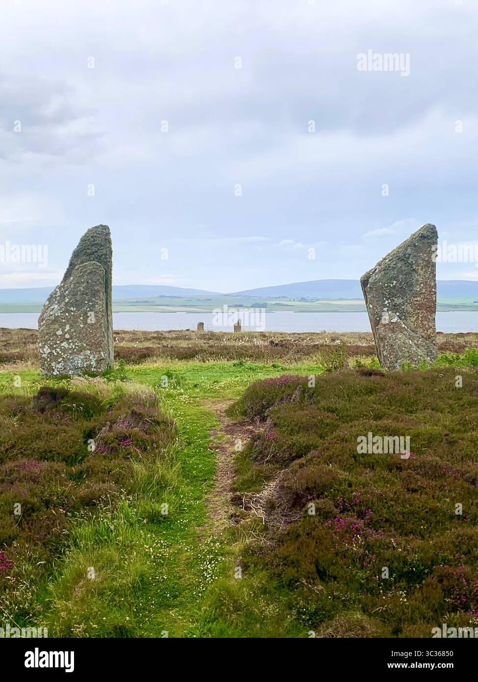 The Ring of Brodgar Orkneys Orkney Scotland stones ancient stone age people put lived old place stood looking look village  islands Hebrides Island - Smartphone Captured Stock Image