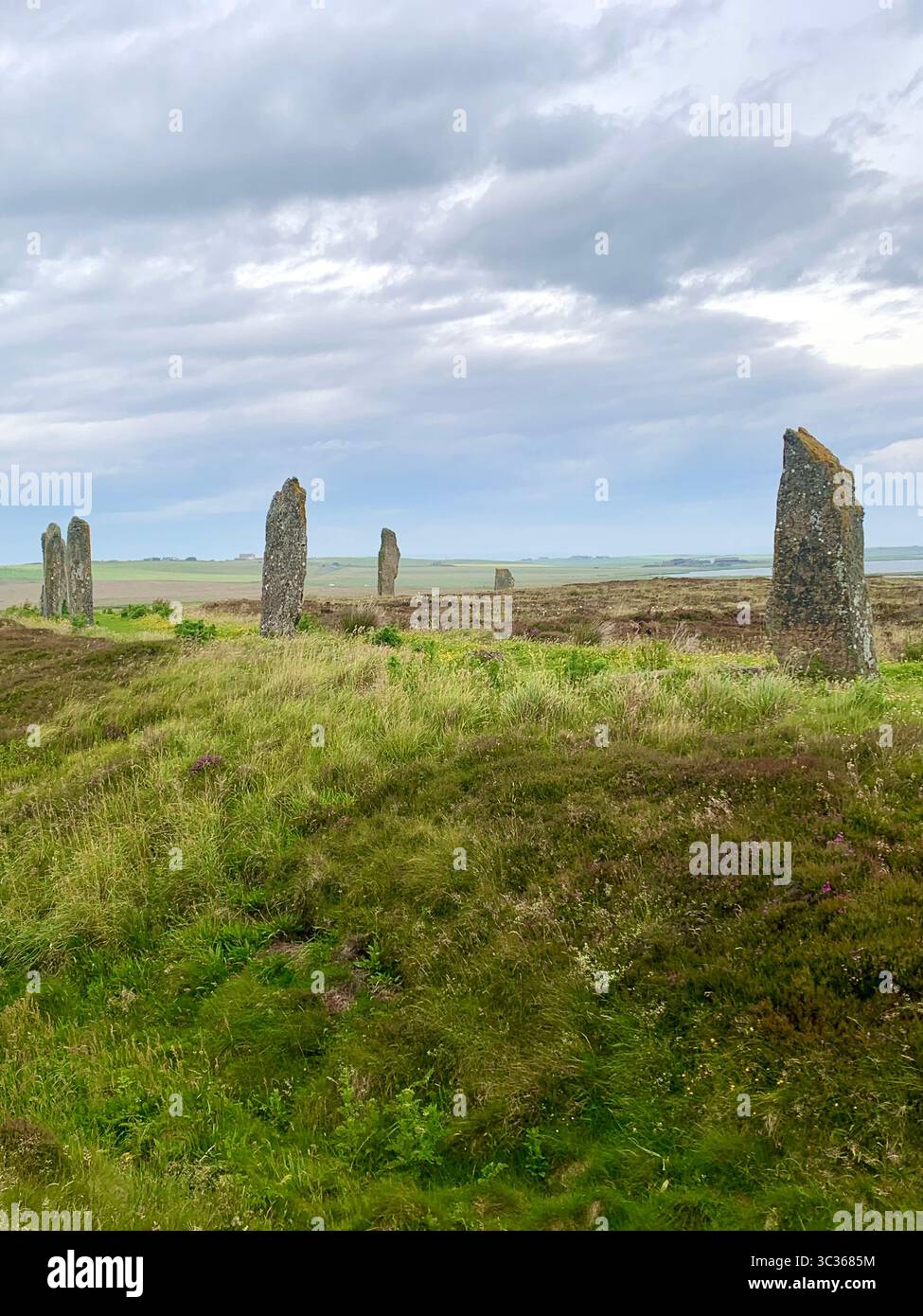 The Ring of Brodgar Orkneys Orkney Scotland stones ancient stone age people put lived old place stood looking look village  islands Hebrides Island - Smartphone Captured Stock Image