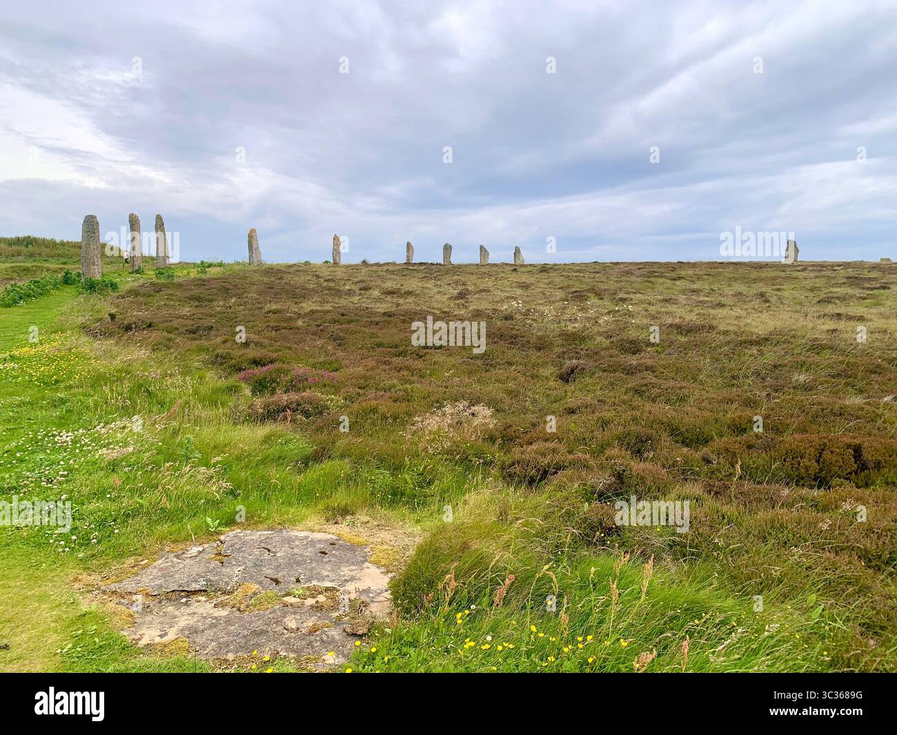The Ring of Brodgar Orkneys Orkney Scotland stones ancient stone age people put lived old place stood looking look village  islands Hebrides Island - Smartphone Captured Stock Image