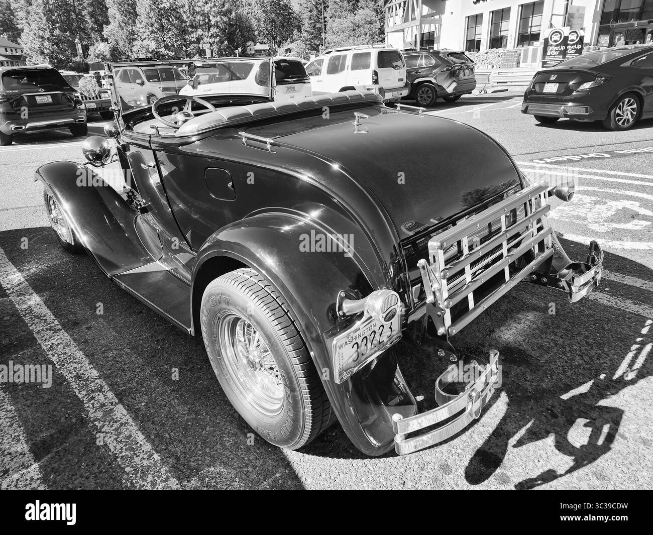 1930 ford model a tudor sedan Black and White Stock Photos