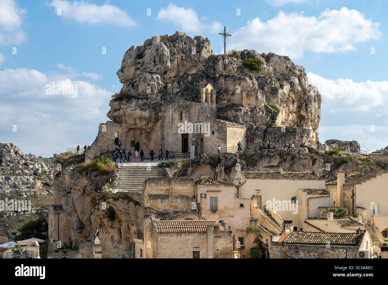 Matera, Italy-31 October 2024; Rock church Santa Maria de Idris on ...